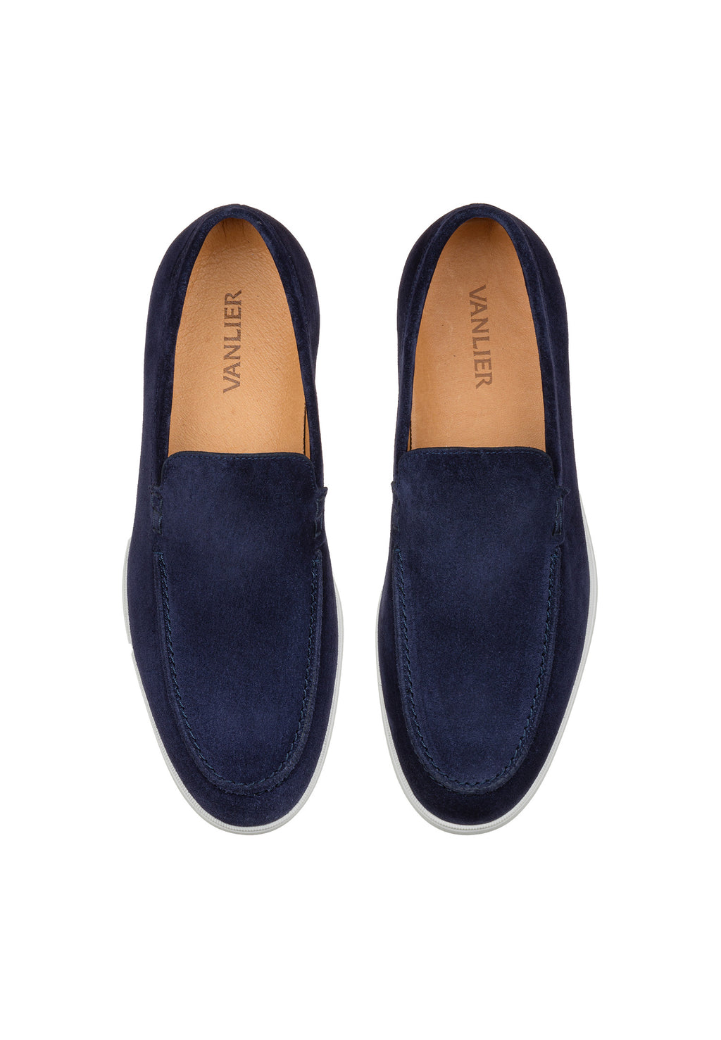 Navy blauw suède Ascona loafer