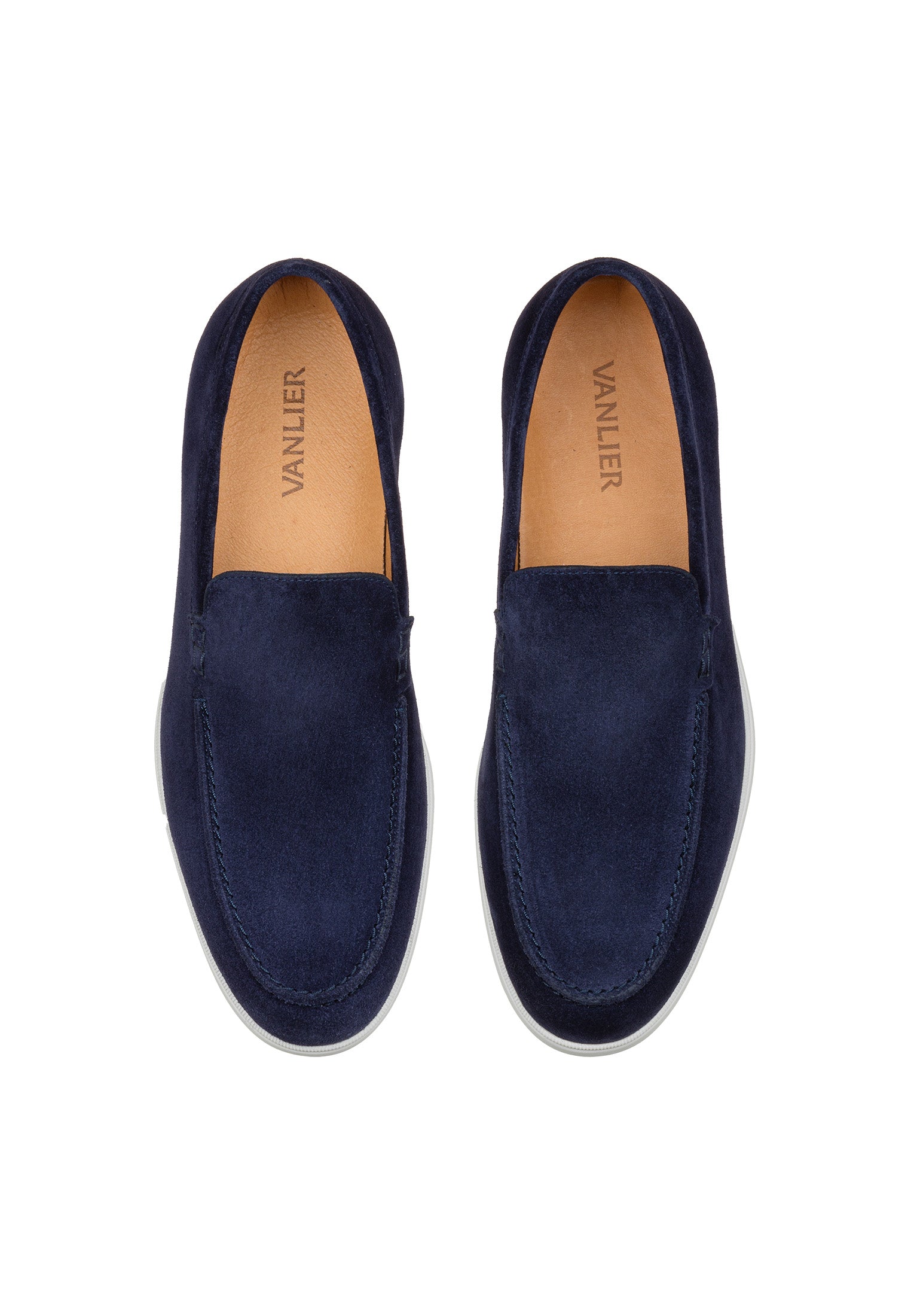 Navy blauw suède Ascona loafer