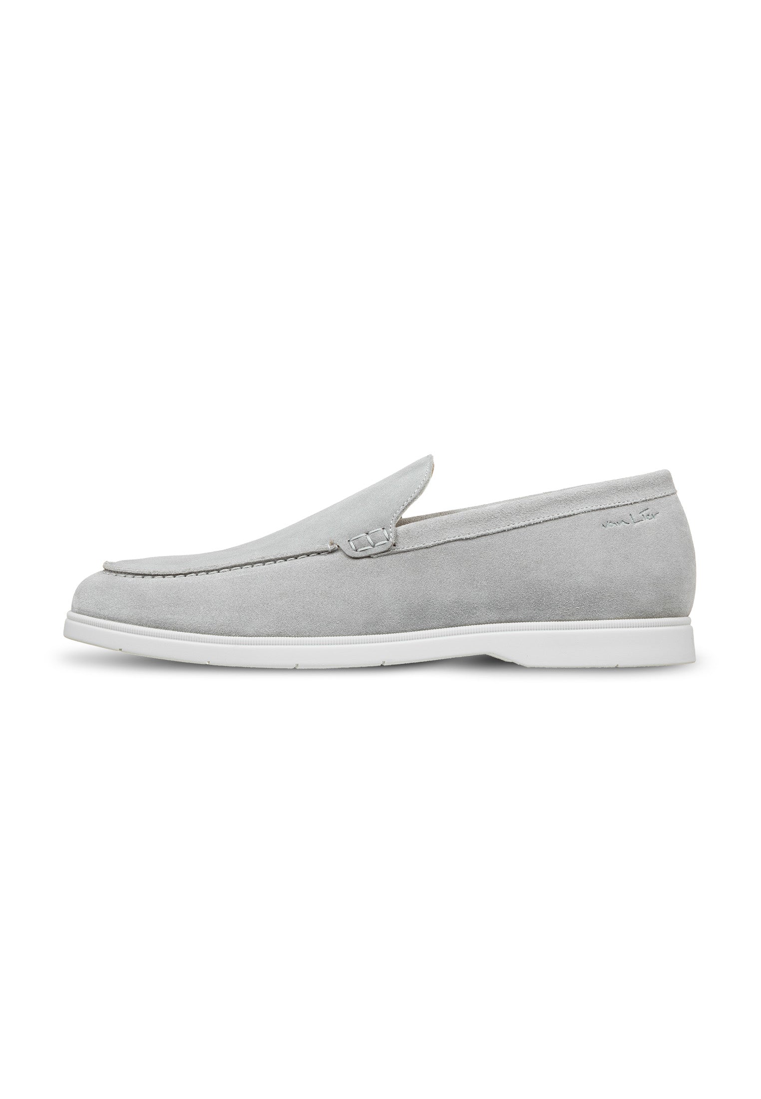Licht grijs suède Ascona loafer