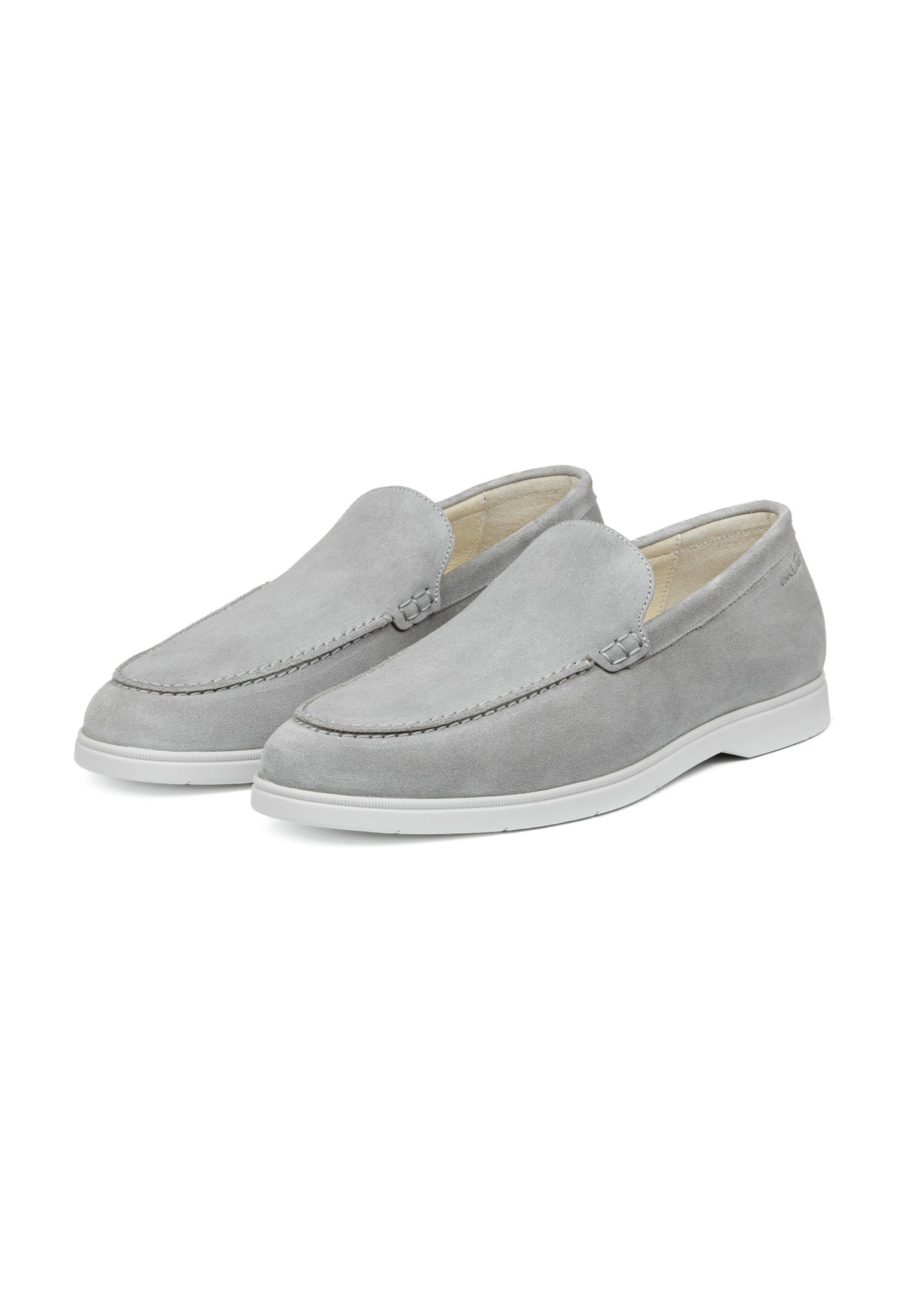Licht grijs suède Ascona loafer