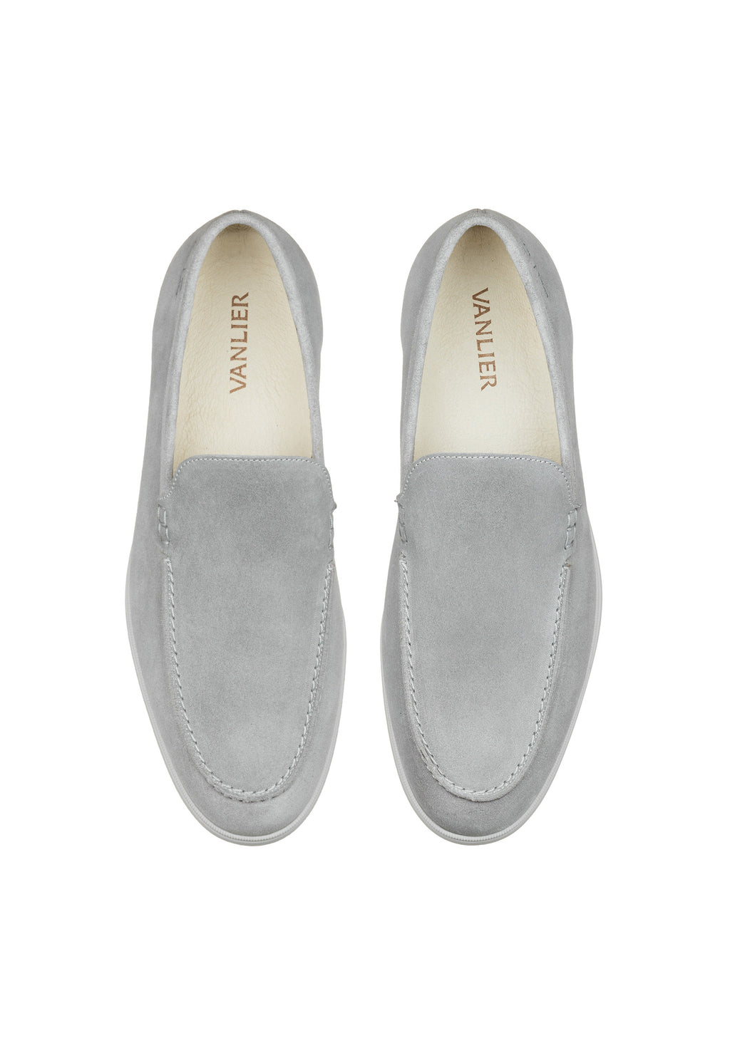Licht grijs suède Ascona loafer
