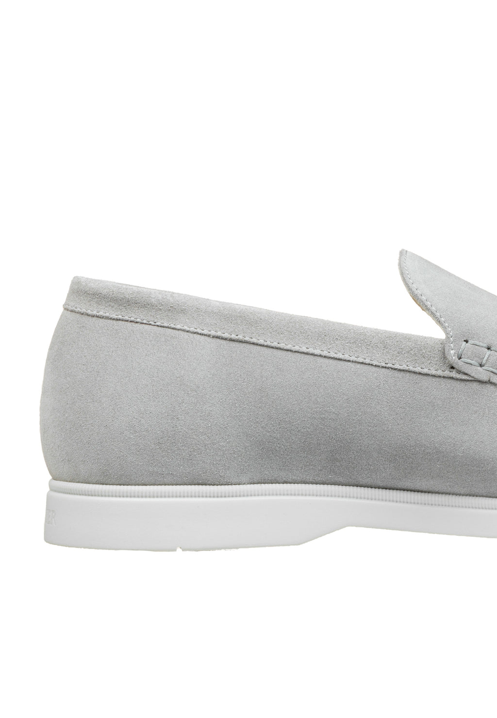 Licht grijs suède Ascona loafer