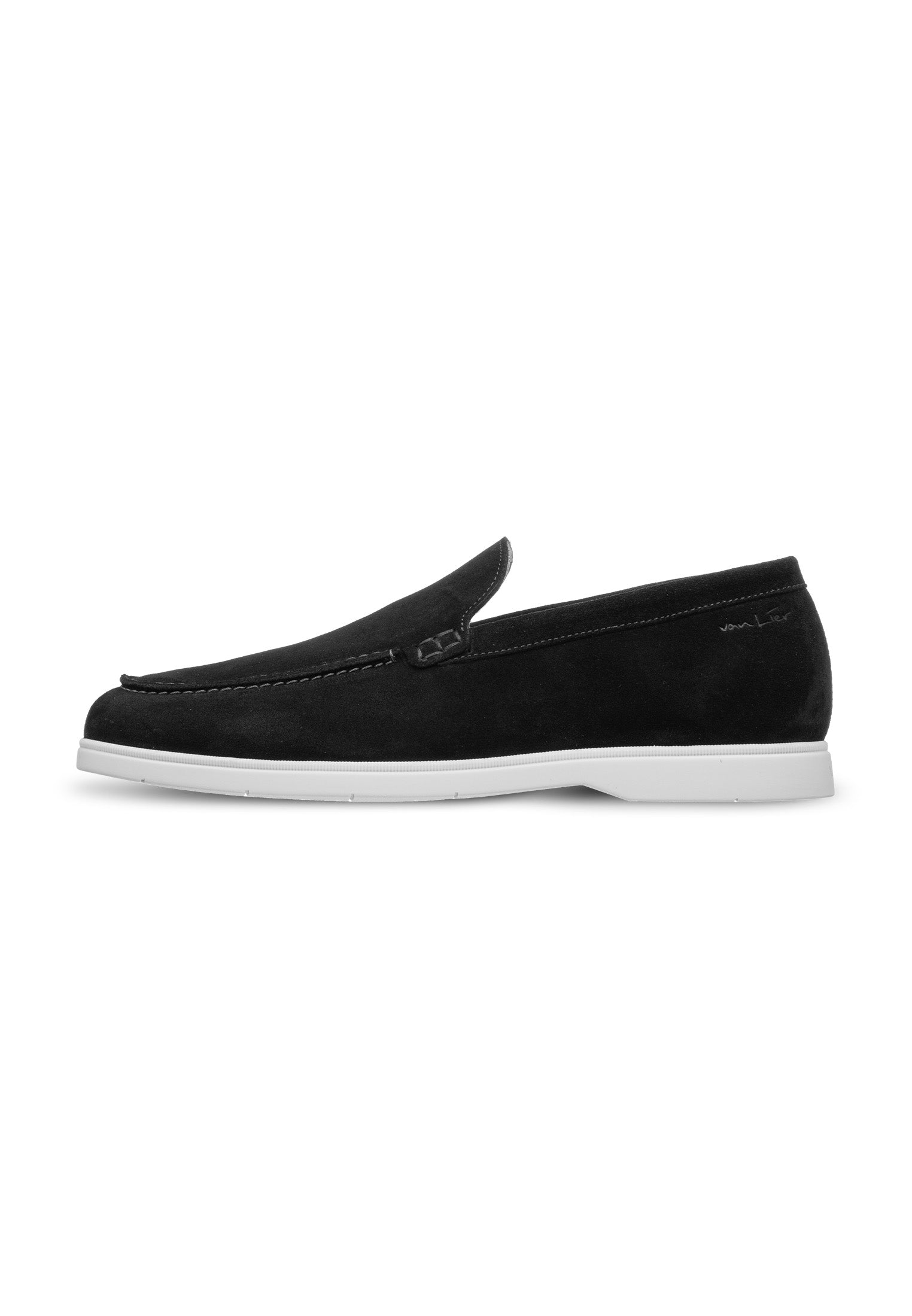 Black suede Ascona loafer