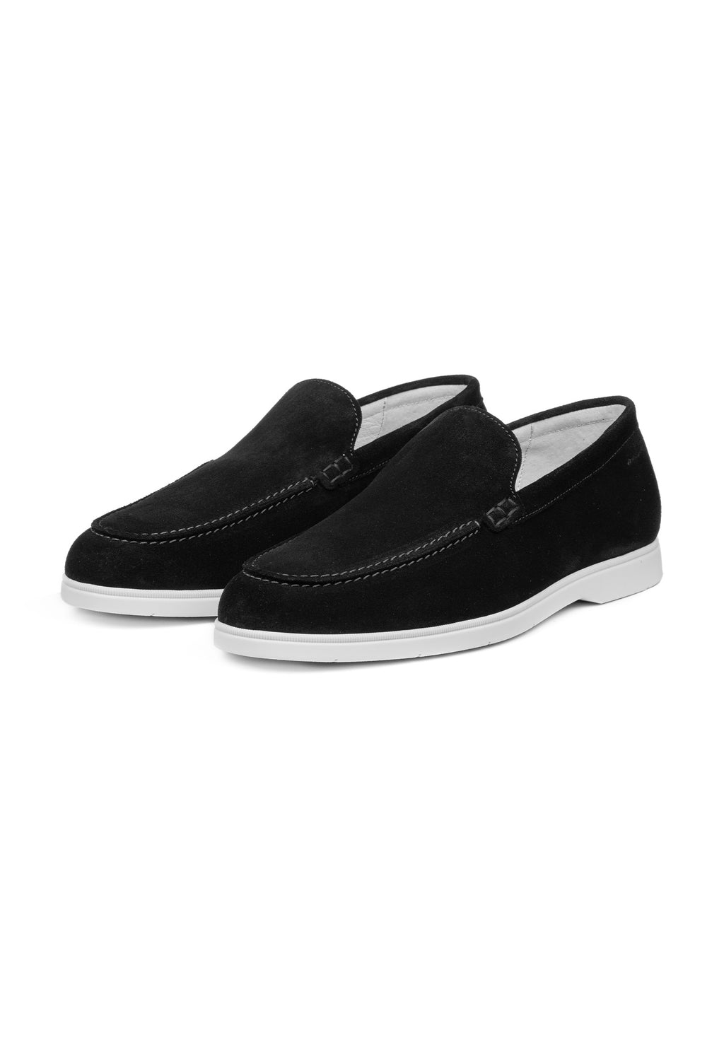 Black suede Ascona loafer