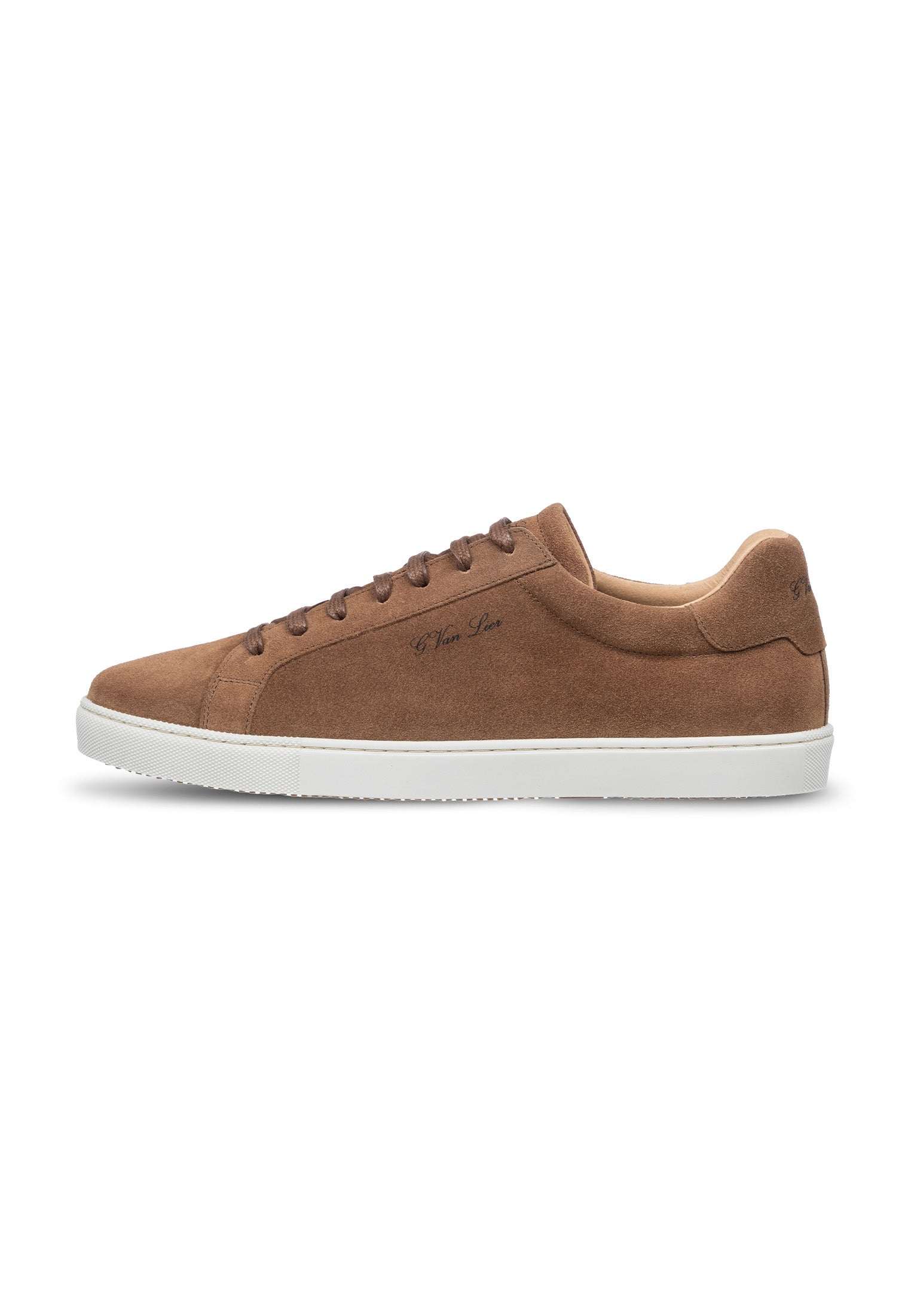 Licht cognac suède Napoli sneaker