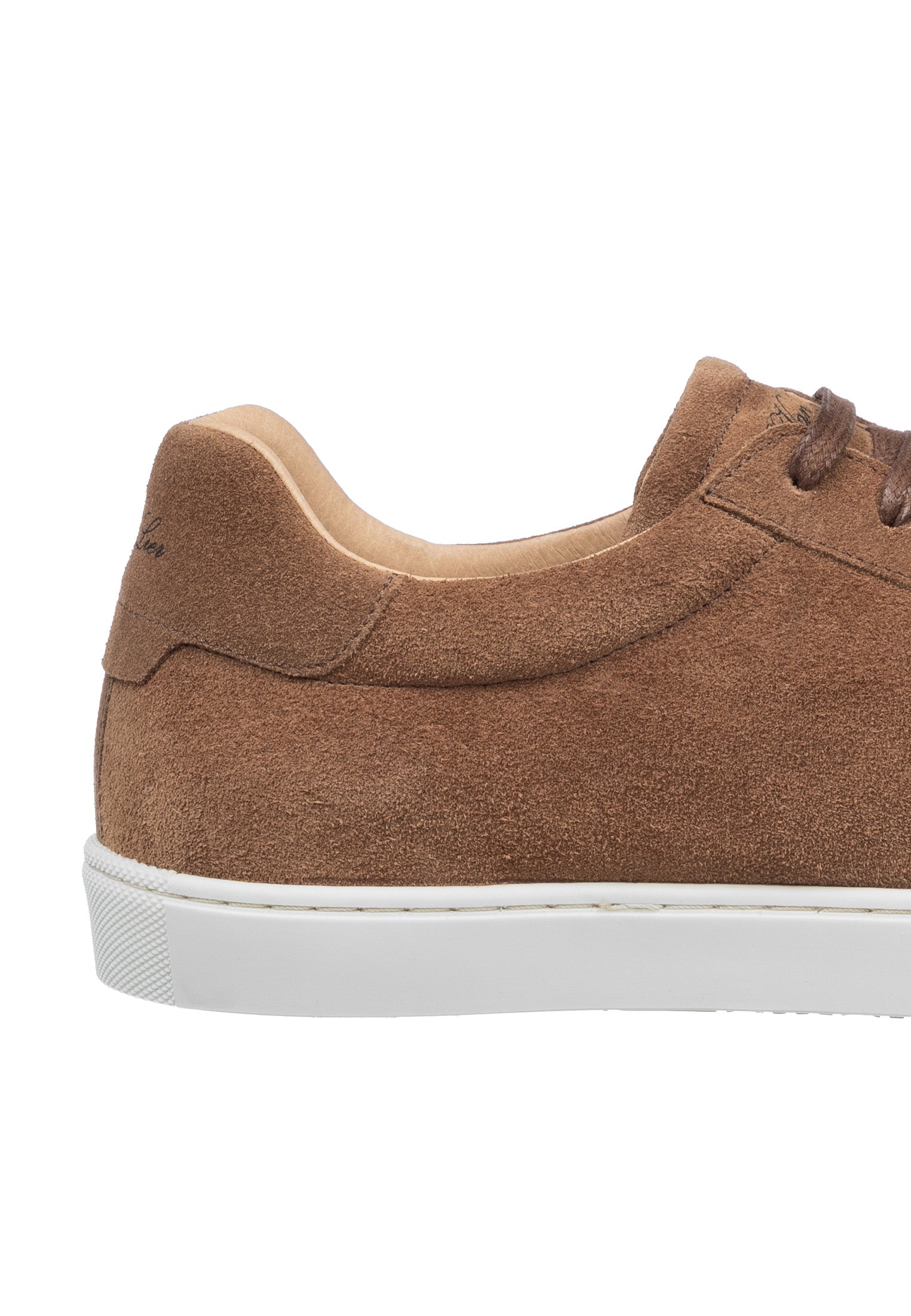 Licht cognac suède Napoli sneaker