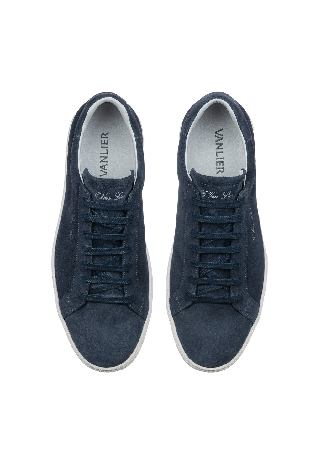 Navy blauw suède Napoli sneaker