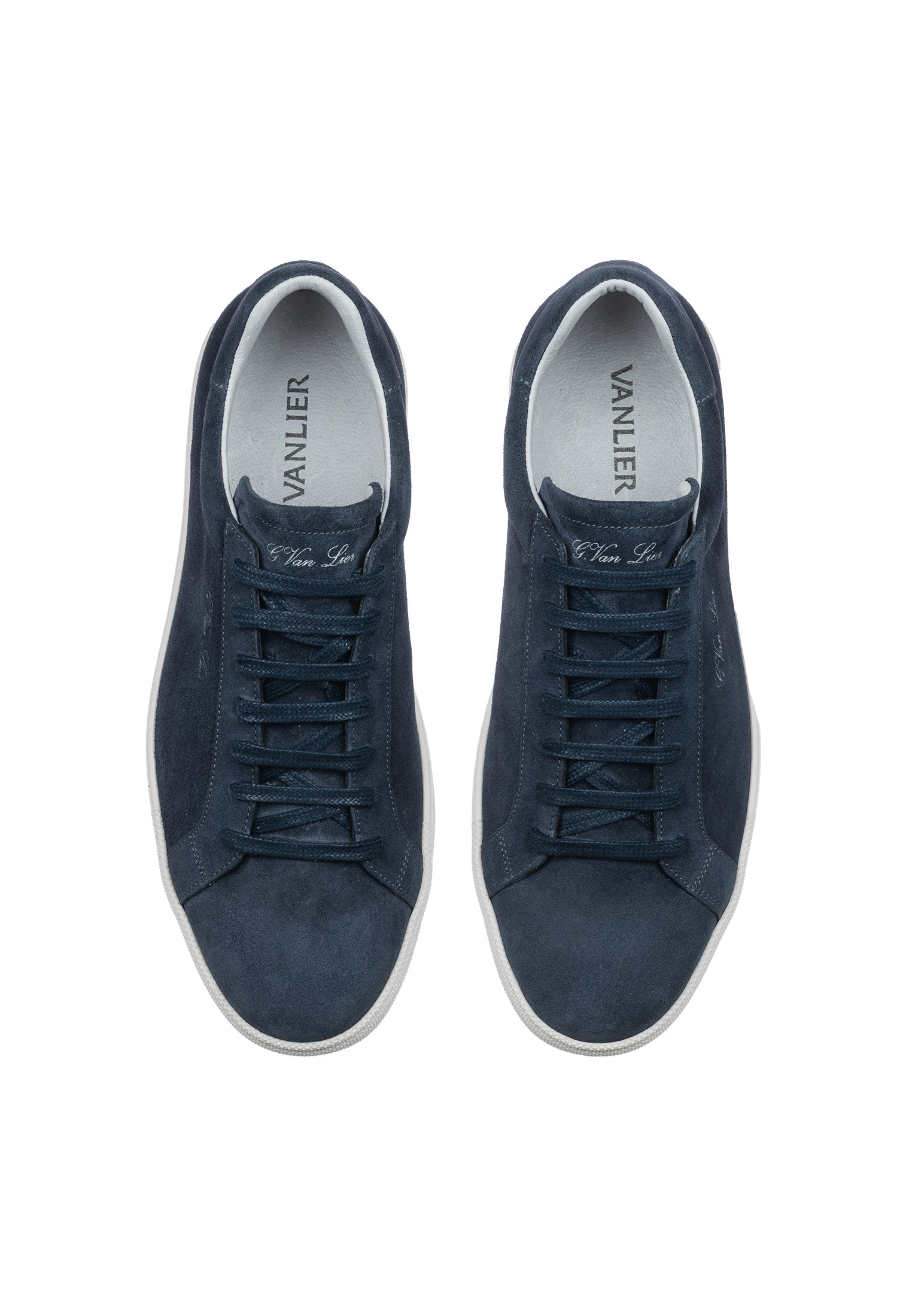 Navy blauw suède Napoli sneaker