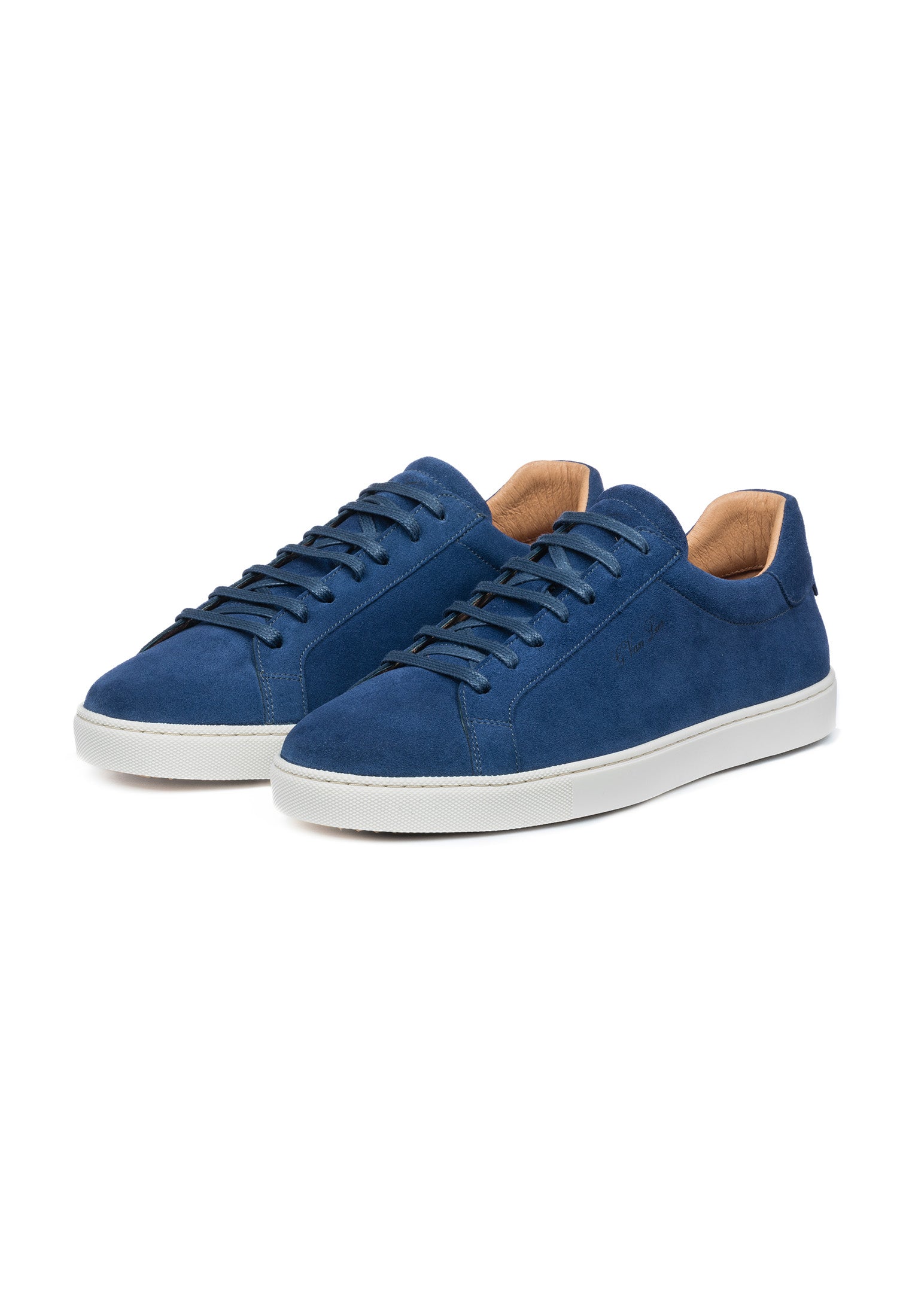 Blauw suède Napoli sneaker