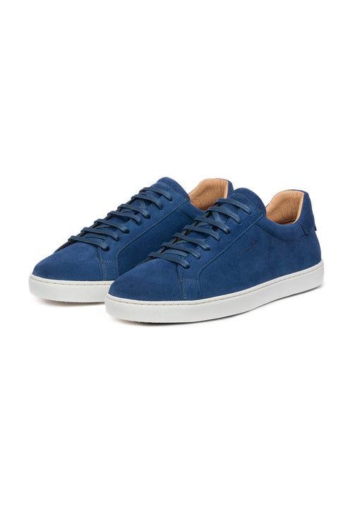 Blue suede Napoli sneaker