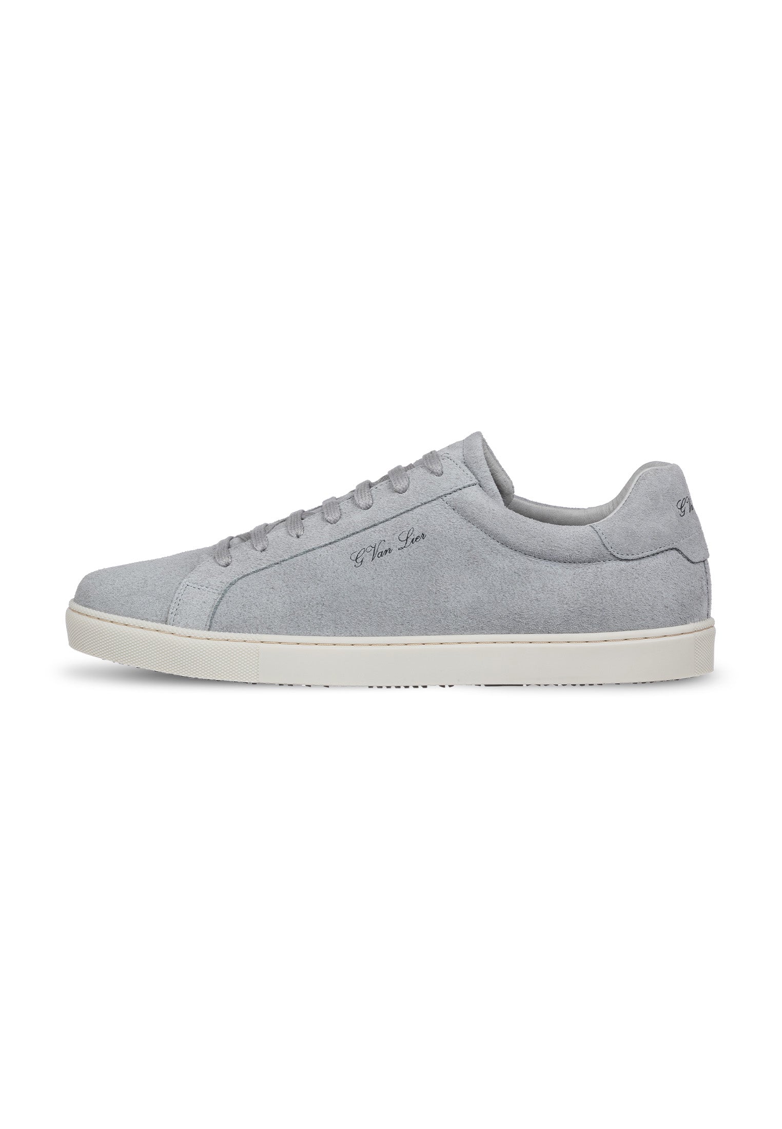 Licht grijs suède Napoli sneaker