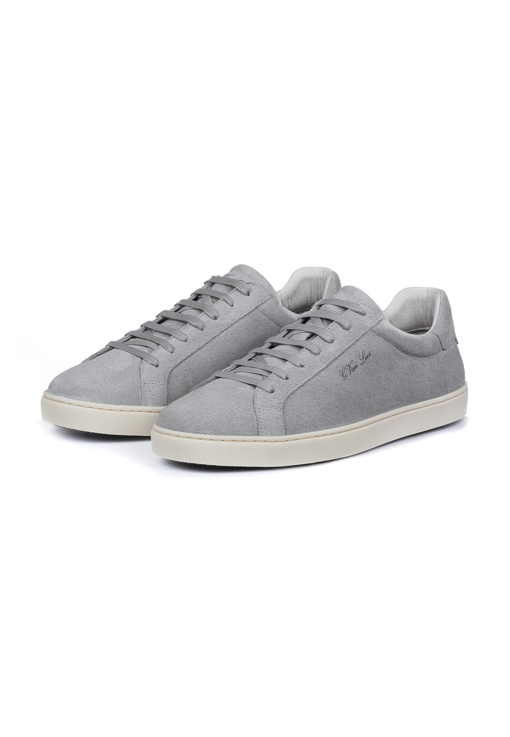 Licht grijs suède Napoli sneaker