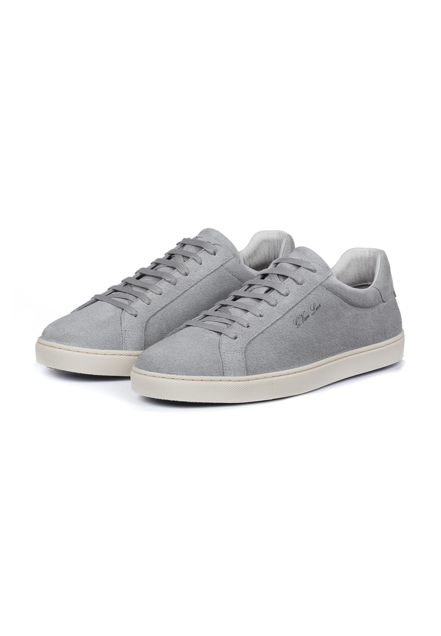 Licht grijs suède Napoli sneaker