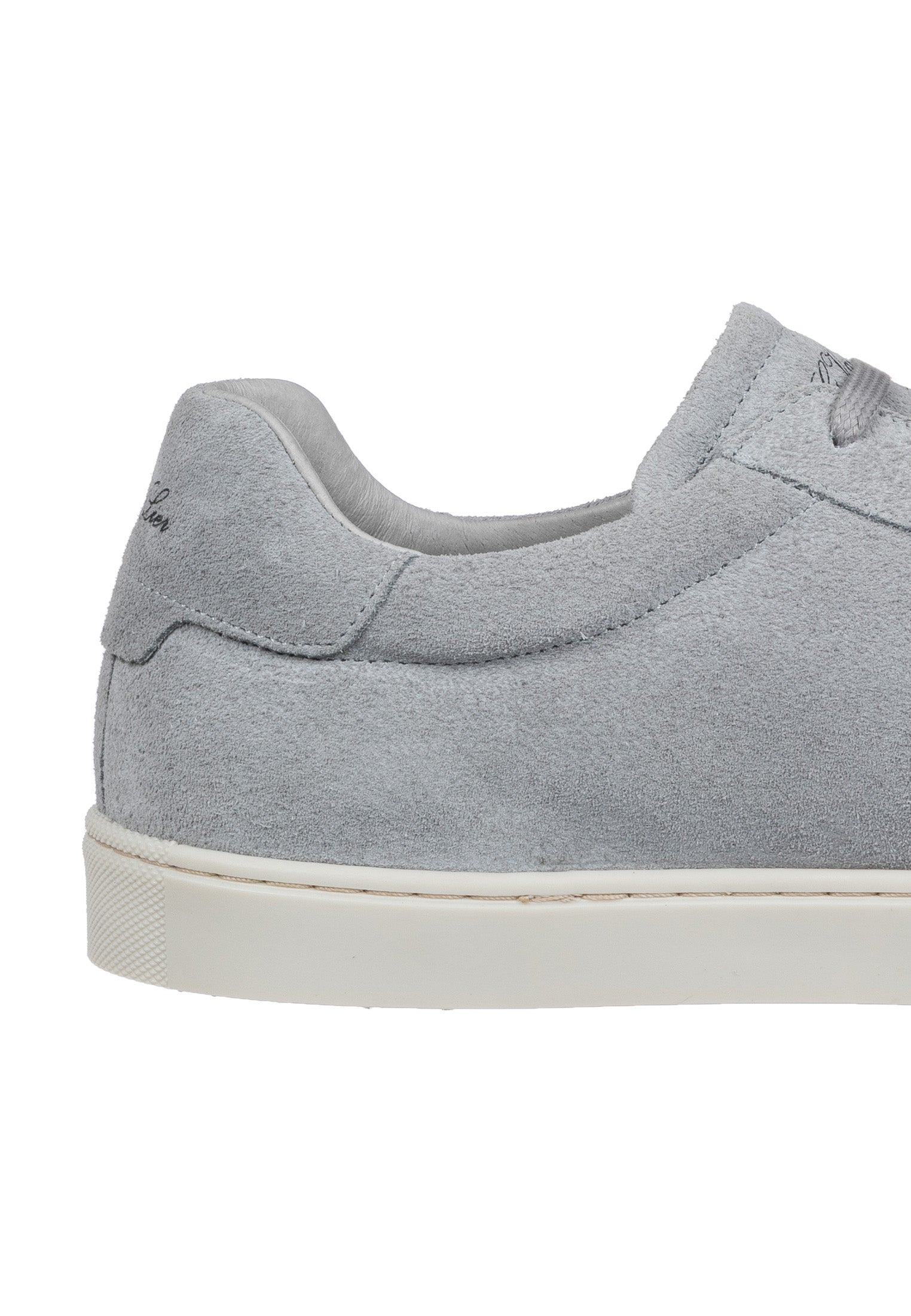 Licht grijs suède Napoli sneaker