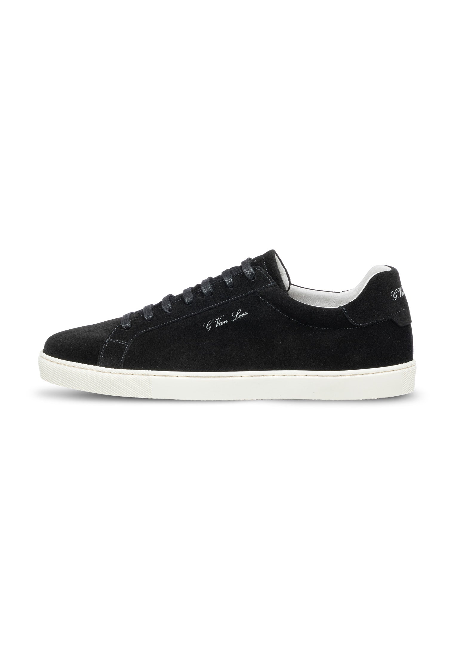 Zwart suède Napoli sneaker