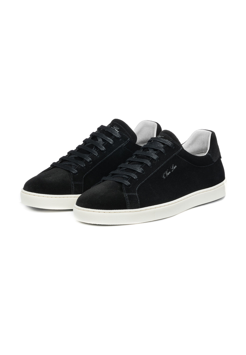 Zwart suède Napoli sneaker