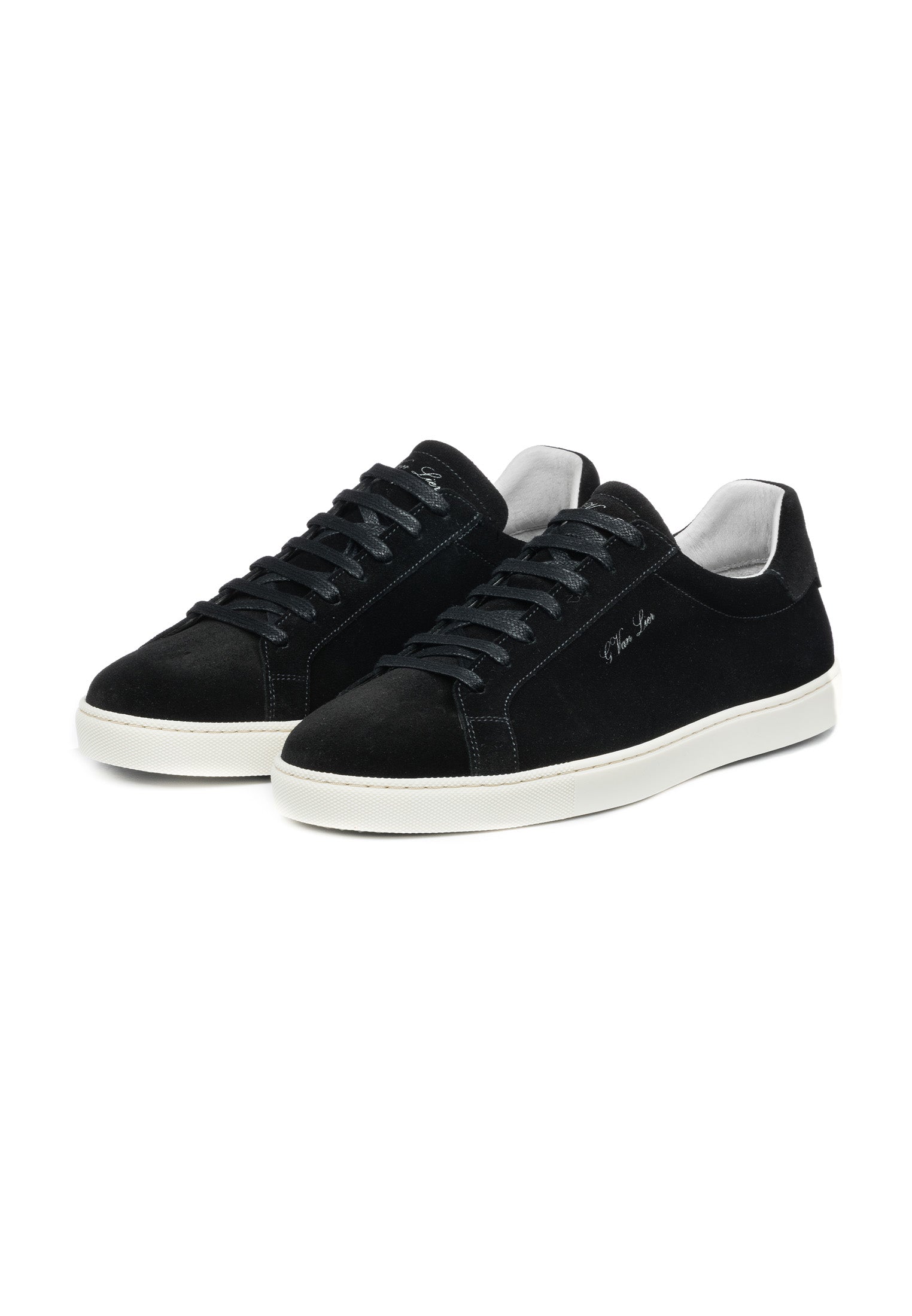 Zwart suède Napoli sneaker