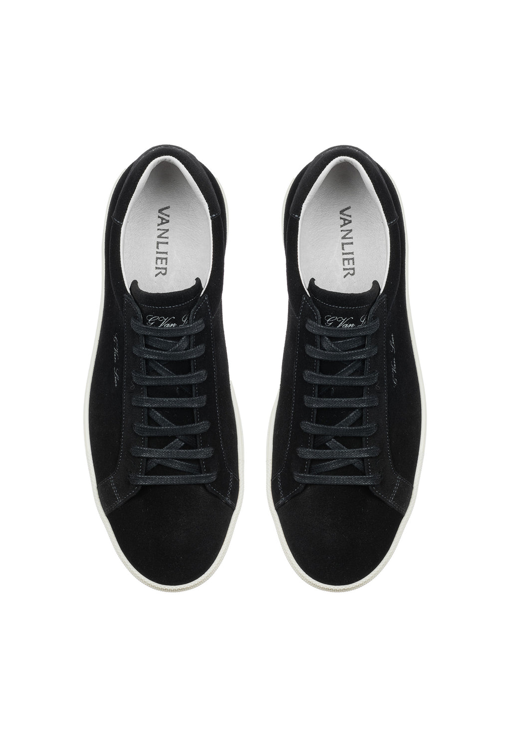 Zwart suède Napoli sneaker