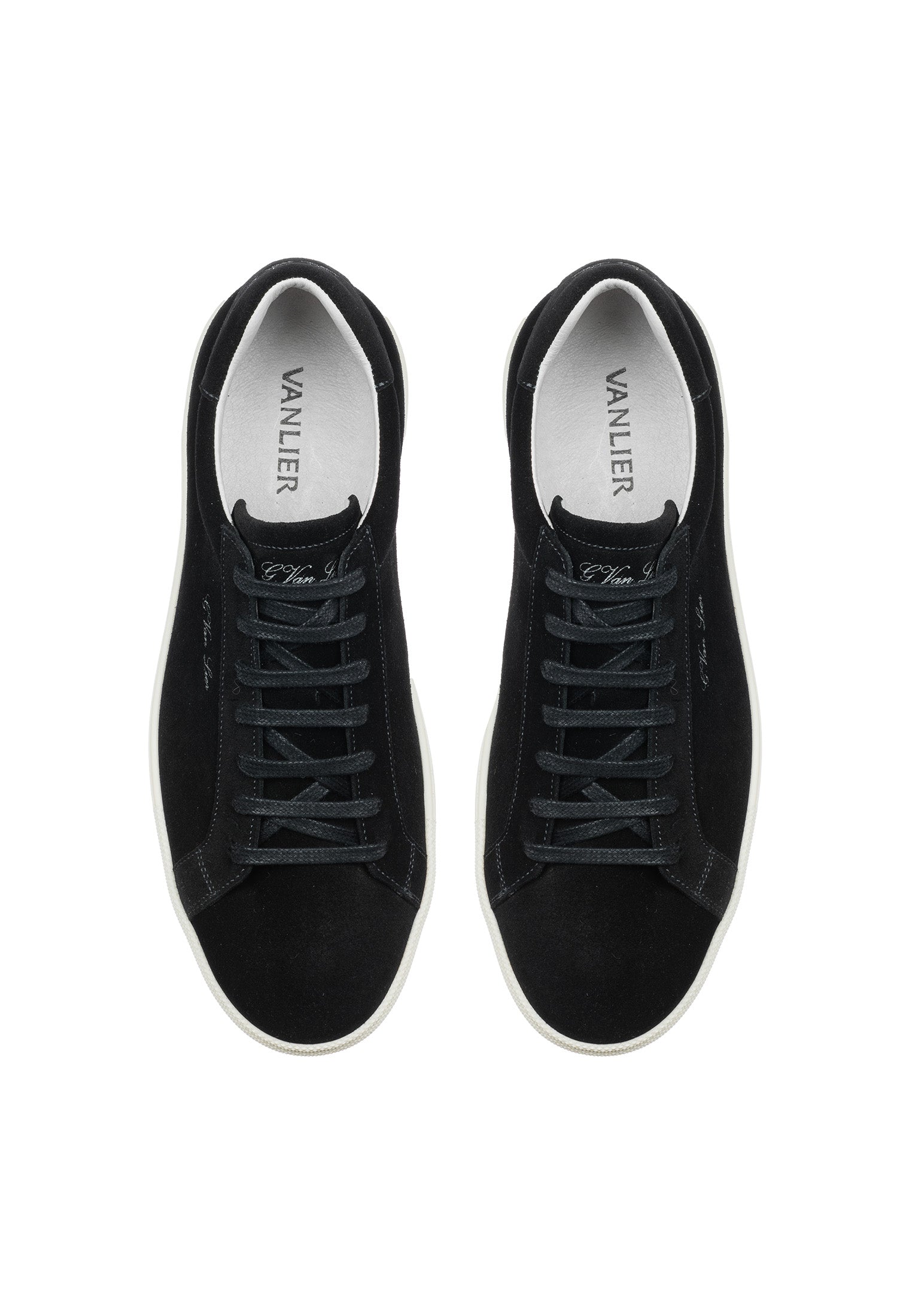 Zwart suède Napoli sneaker