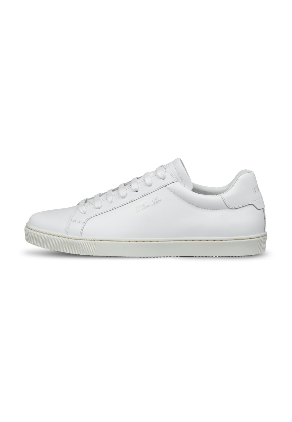 Wit gladleren Napoli sneaker