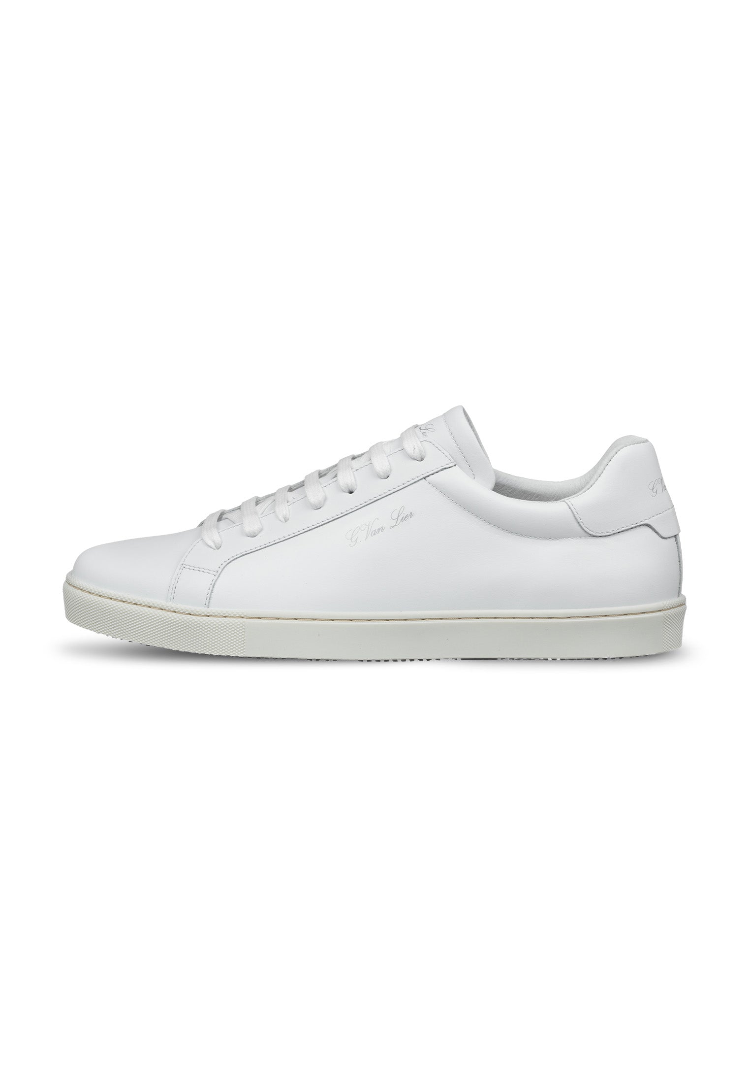 Wit gladleren Napoli sneaker