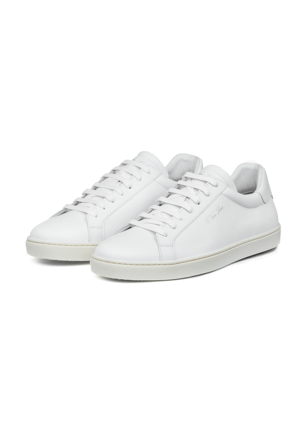 Wit gladleren Napoli sneaker