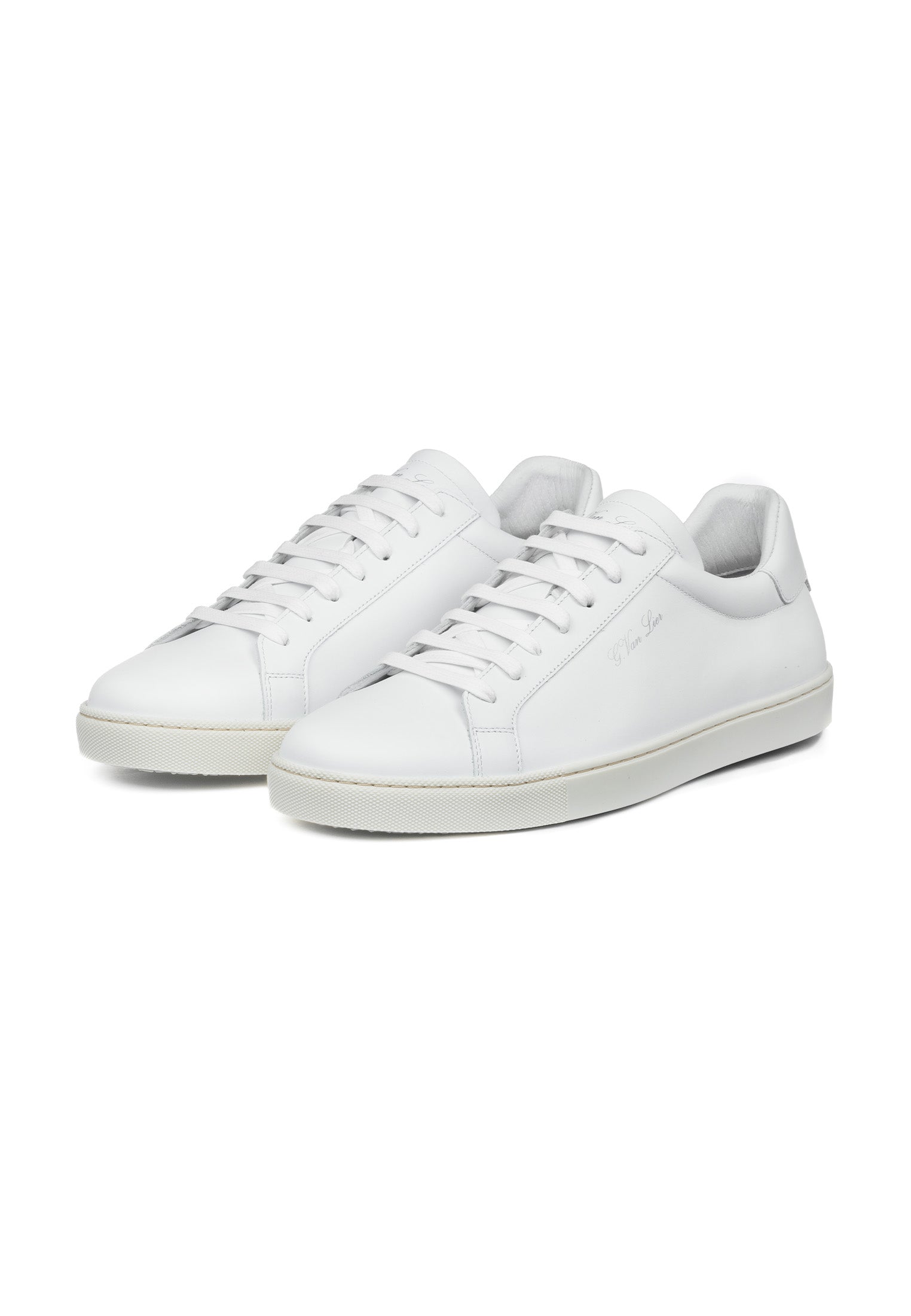 Wit gladleren Napoli sneaker