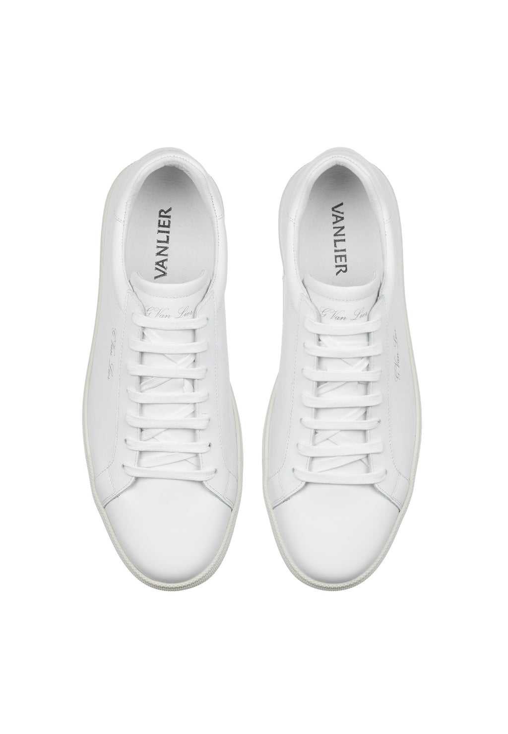 Wit gladleren Napoli sneaker