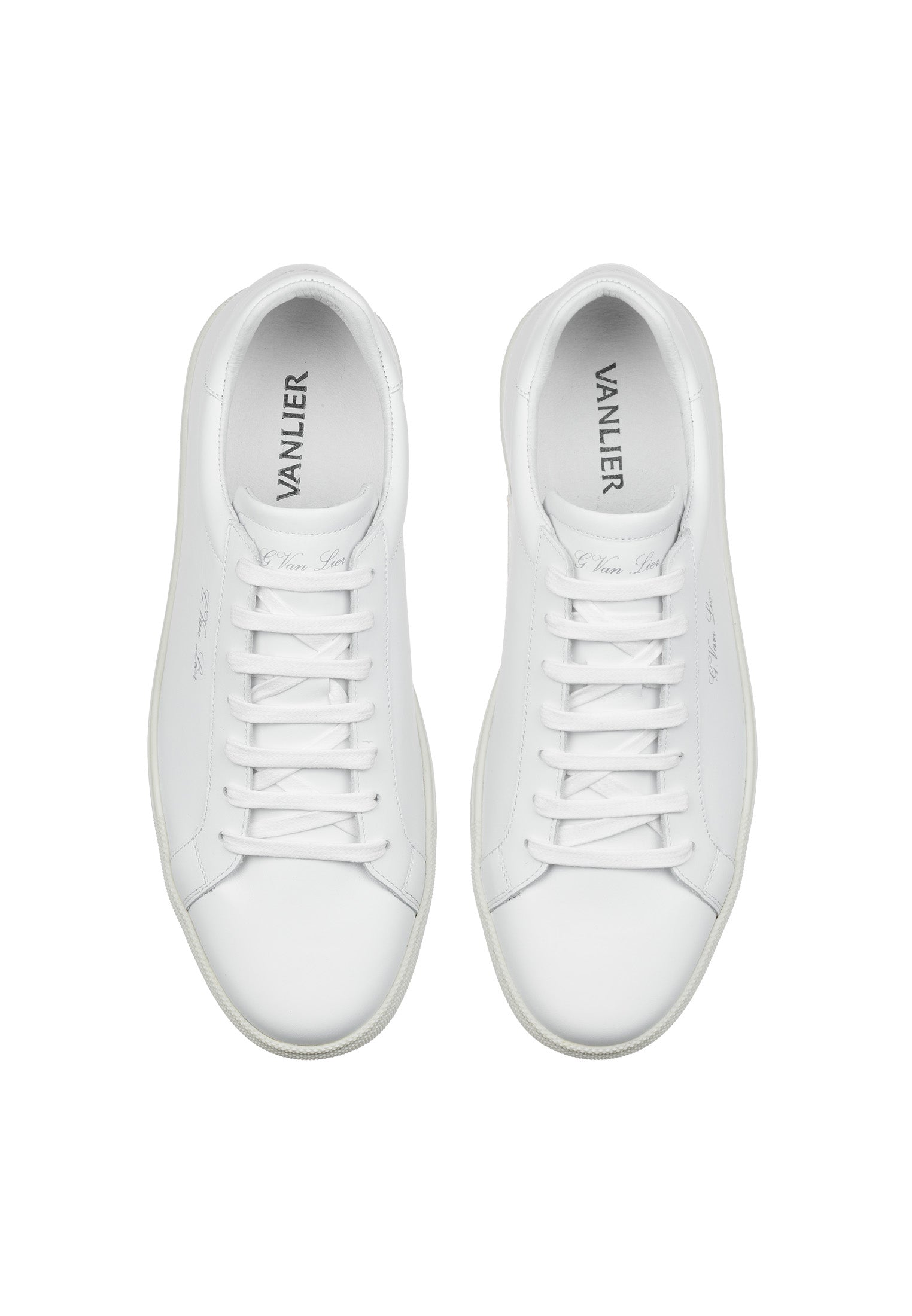 Wit gladleren Napoli sneaker