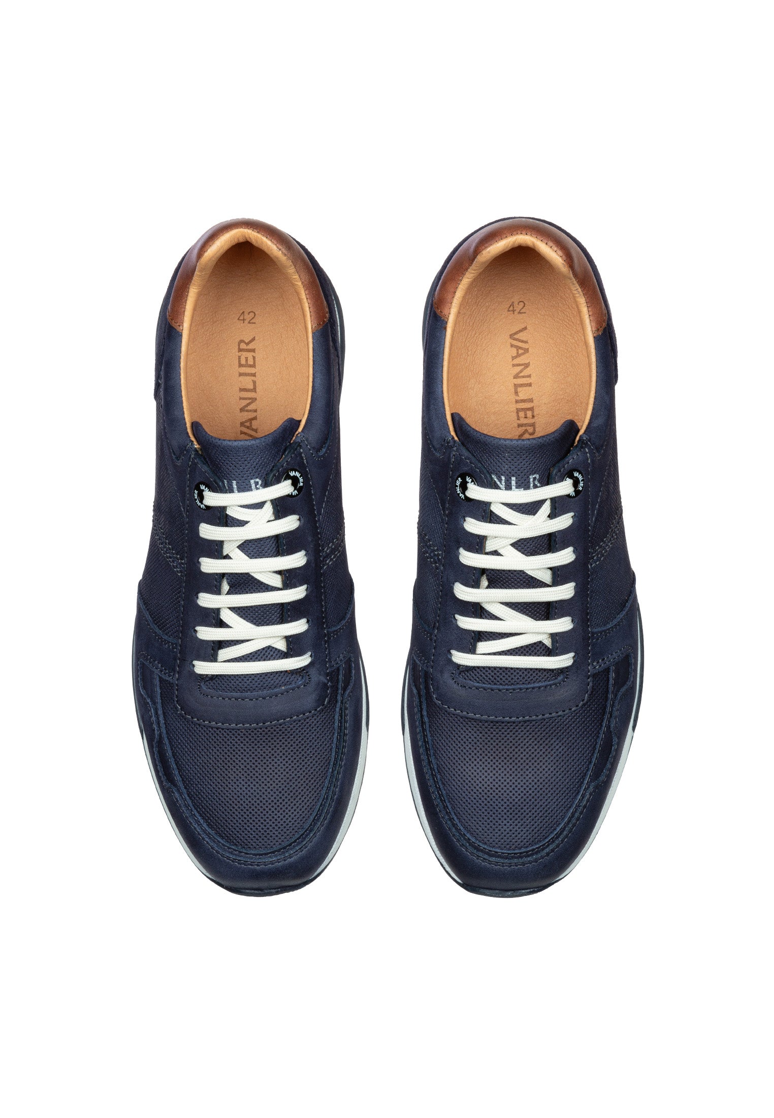 Navy blauw nubuck Positano sneaker