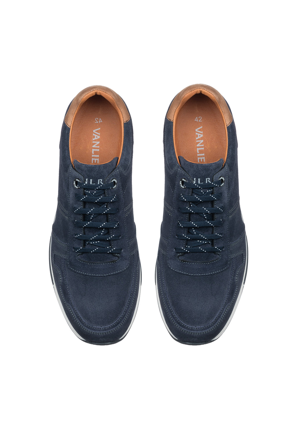Navy blauw suède Positano sneaker