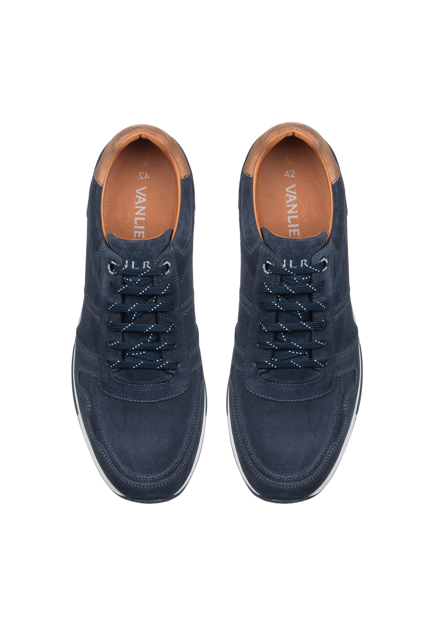 Navy blauw suède Positano sneaker