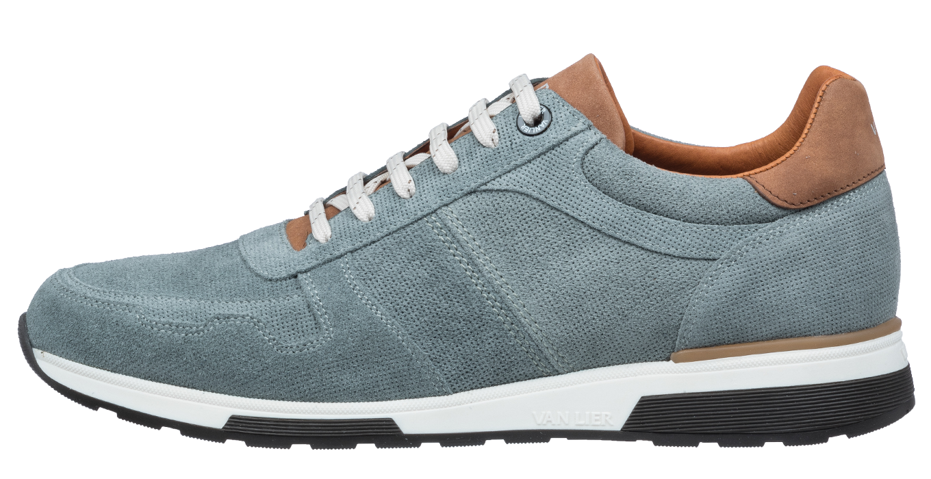Grijs blauw suède Positano sneaker