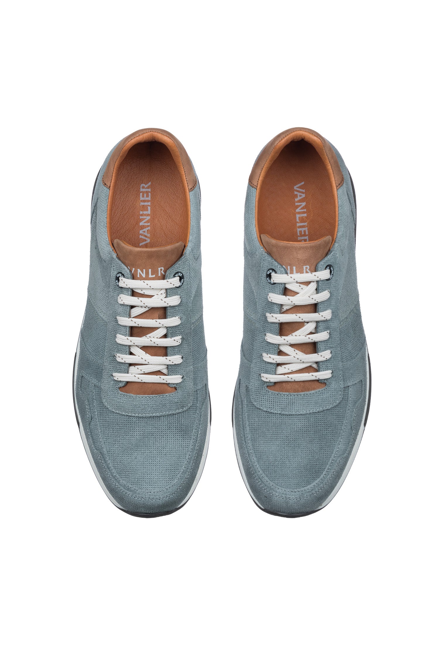 Grijs blauw suède Positano sneaker