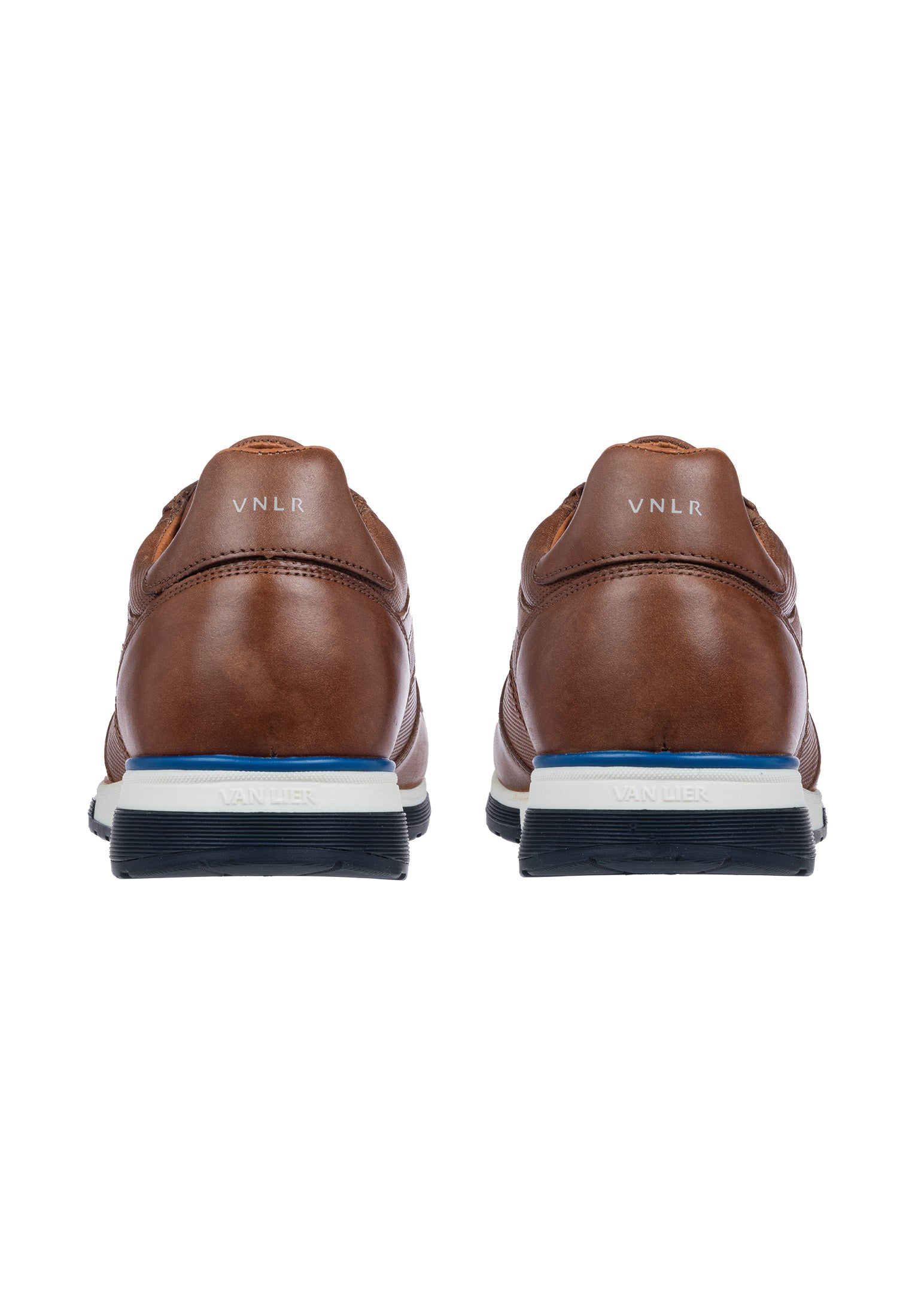 Licht cognac gladleren Positano sneaker