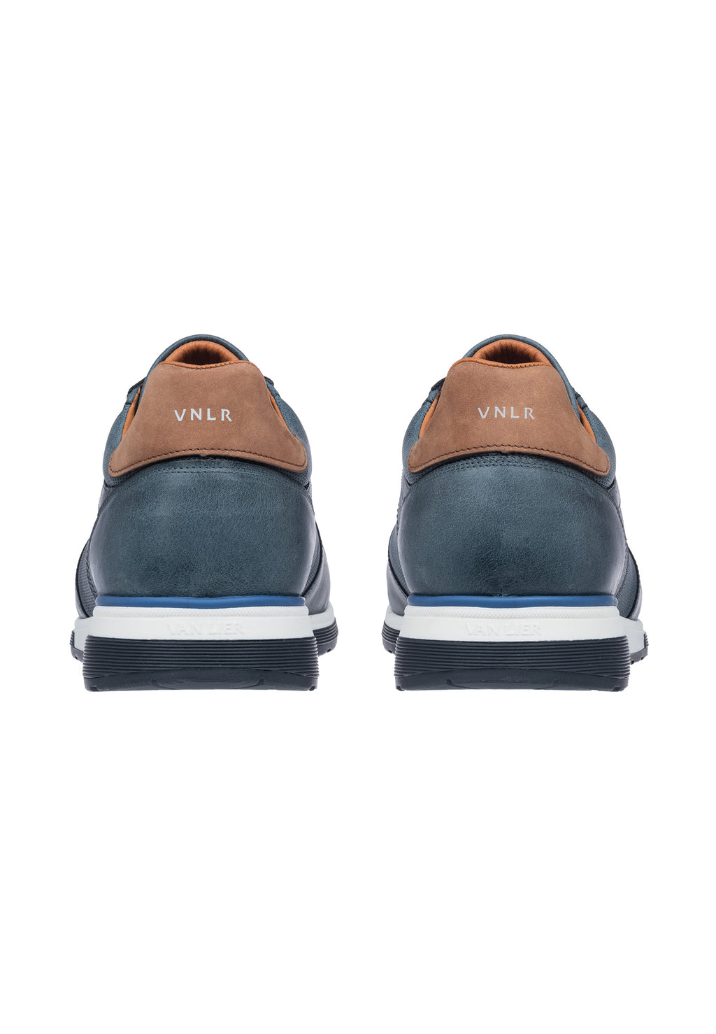 Navy blauw gladleren Positano sneaker