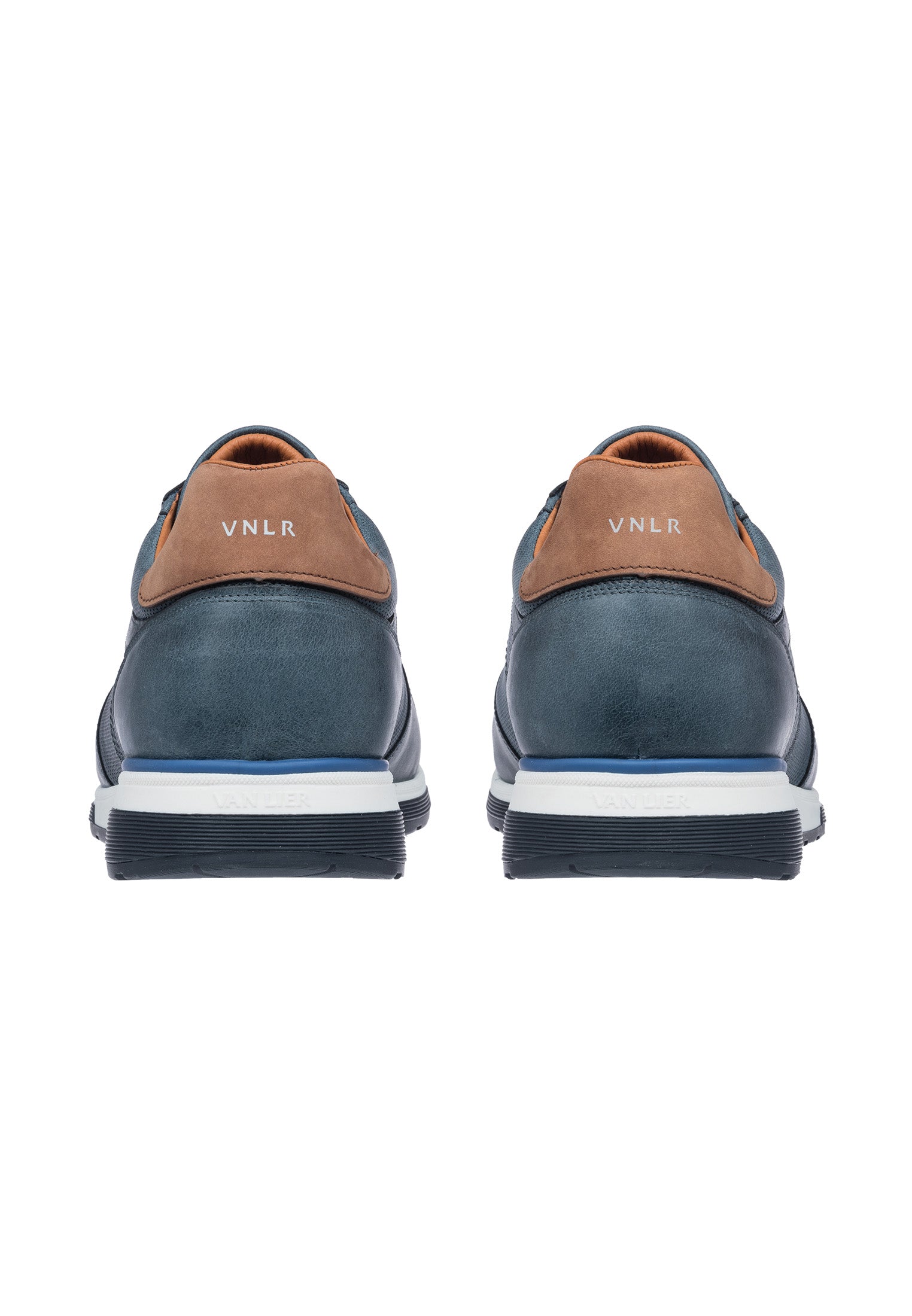 Navy blauw gladleren Positano sneaker