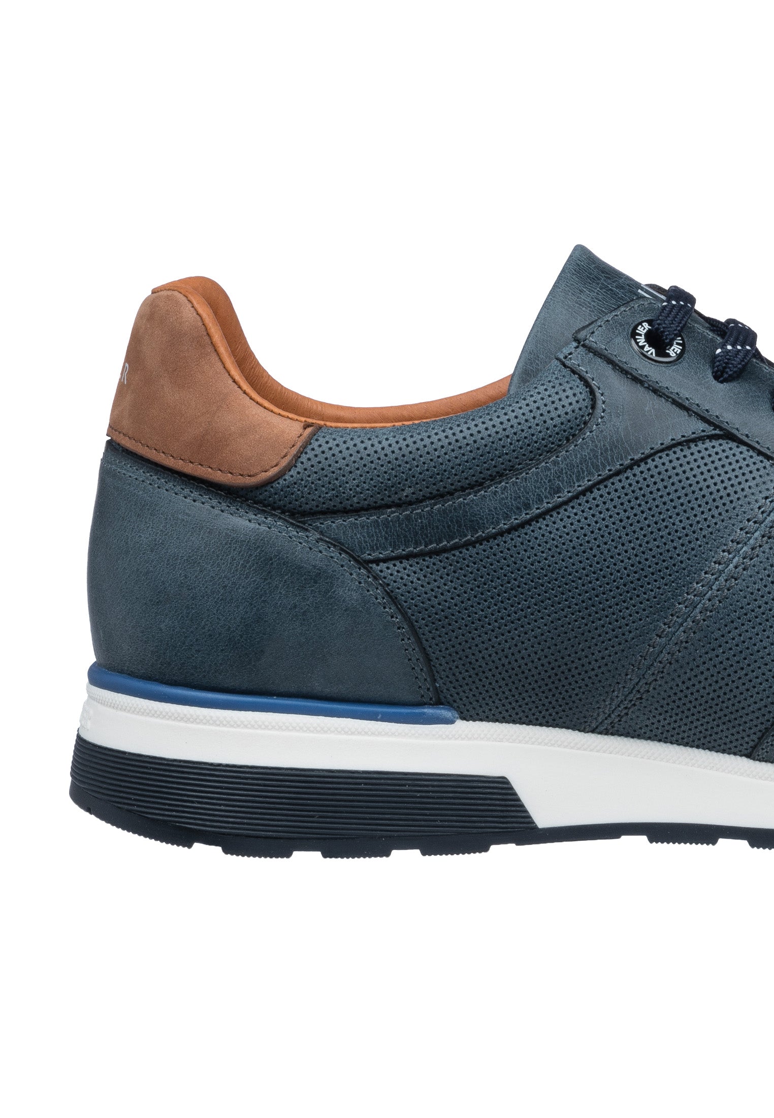 Navy blauw gladleren Positano sneaker