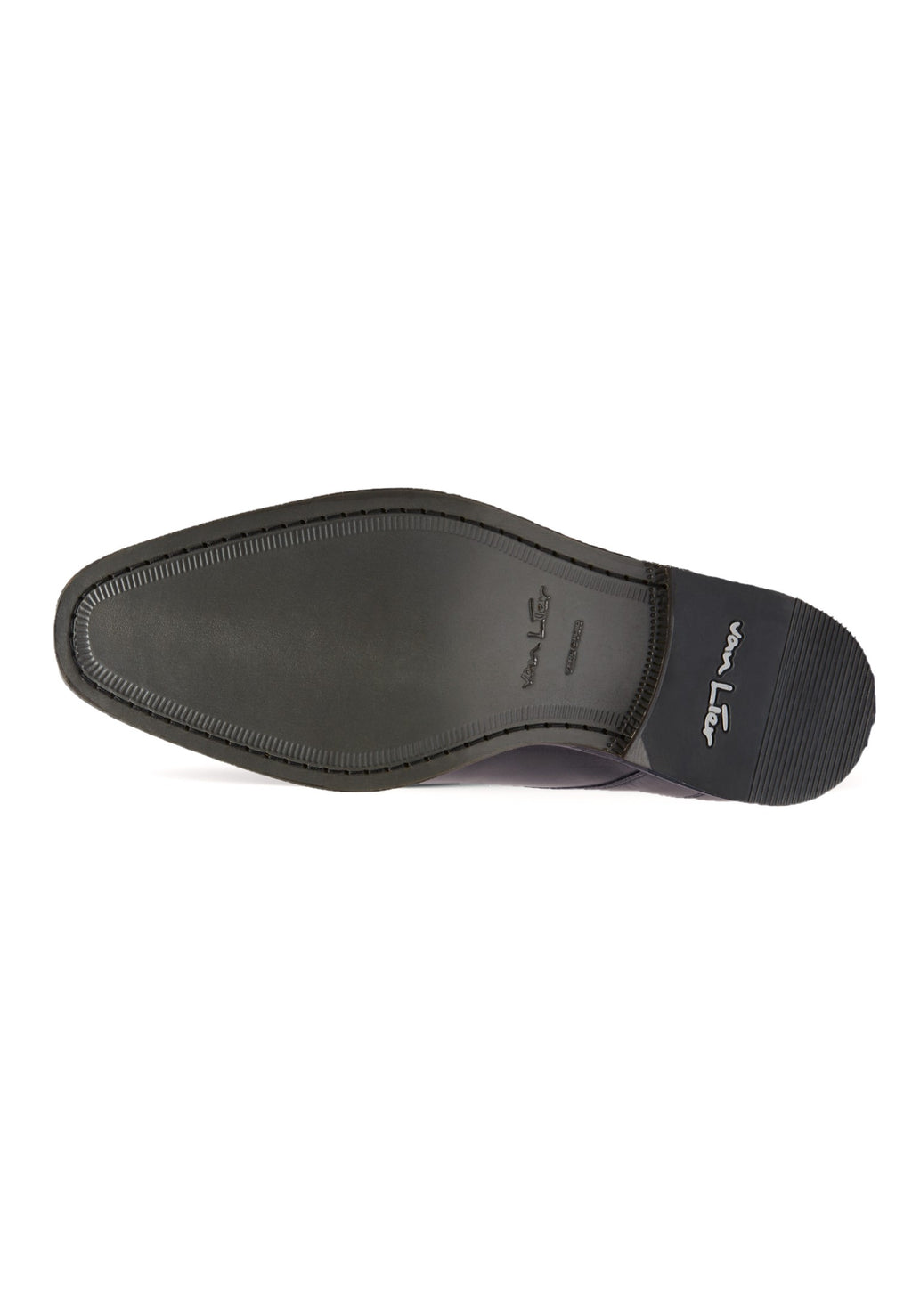 Navy blauw gladleren Rhodes veterschoen