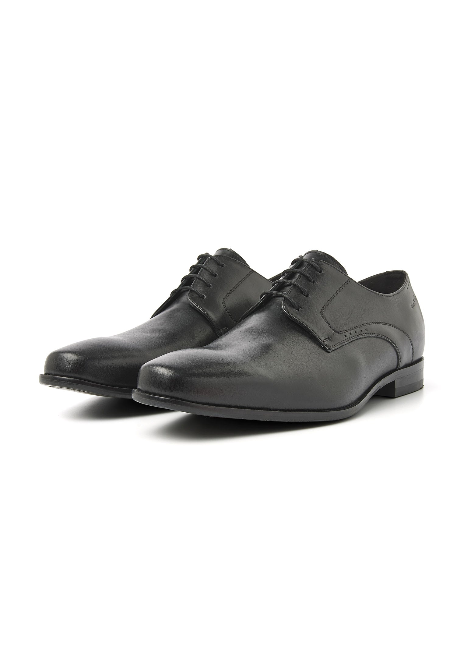Zwart gladleren Rhodes veterschoen