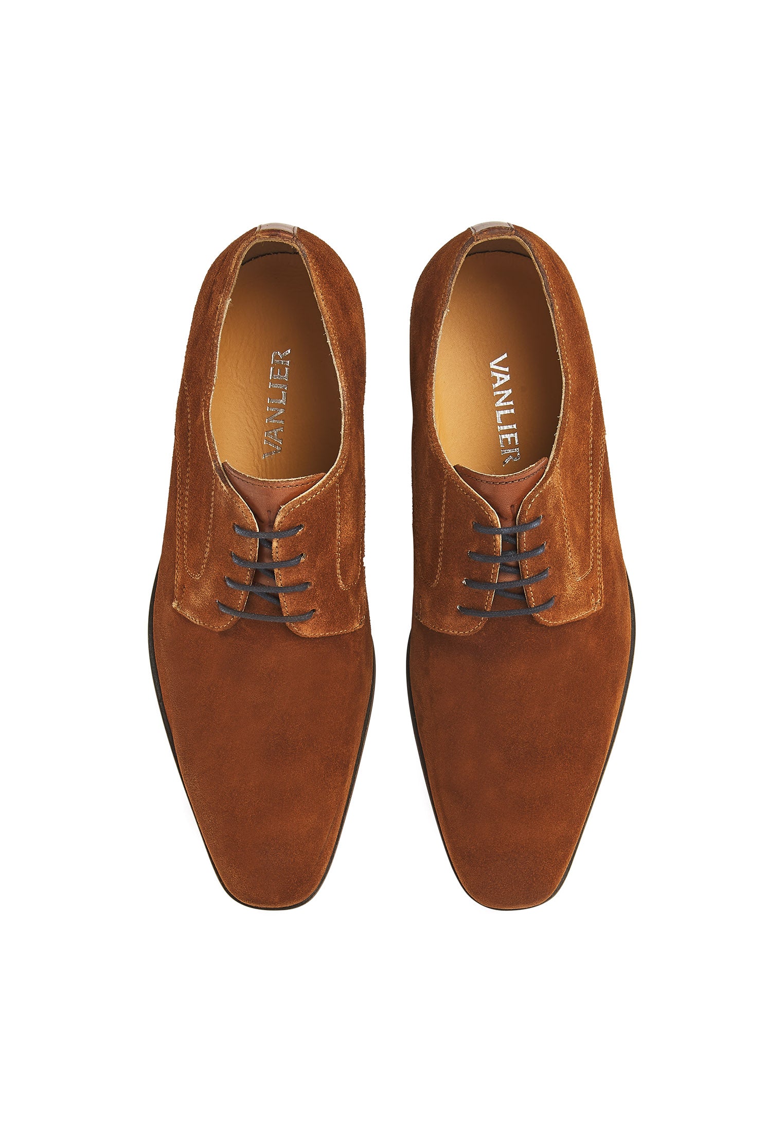 Cognac suède Rhodes veterschoen