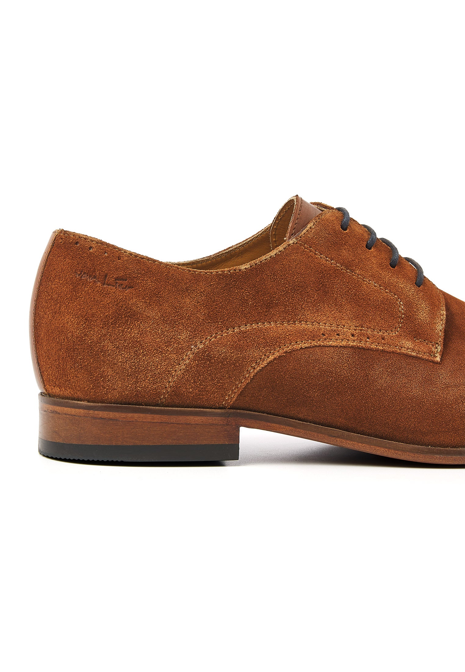 Cognac suède Rhodes veterschoen