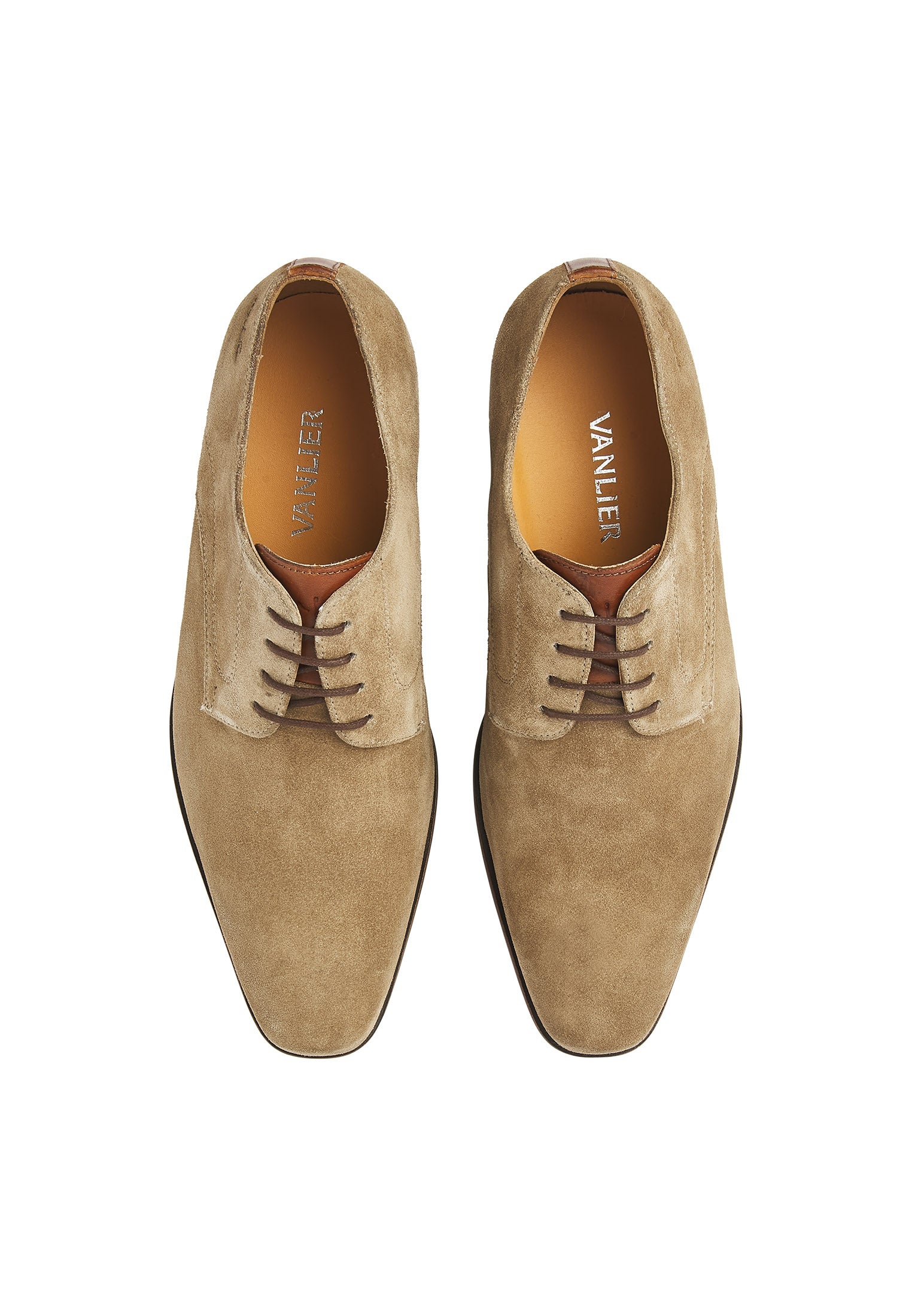 Taupe suède Rhodes veterschoen