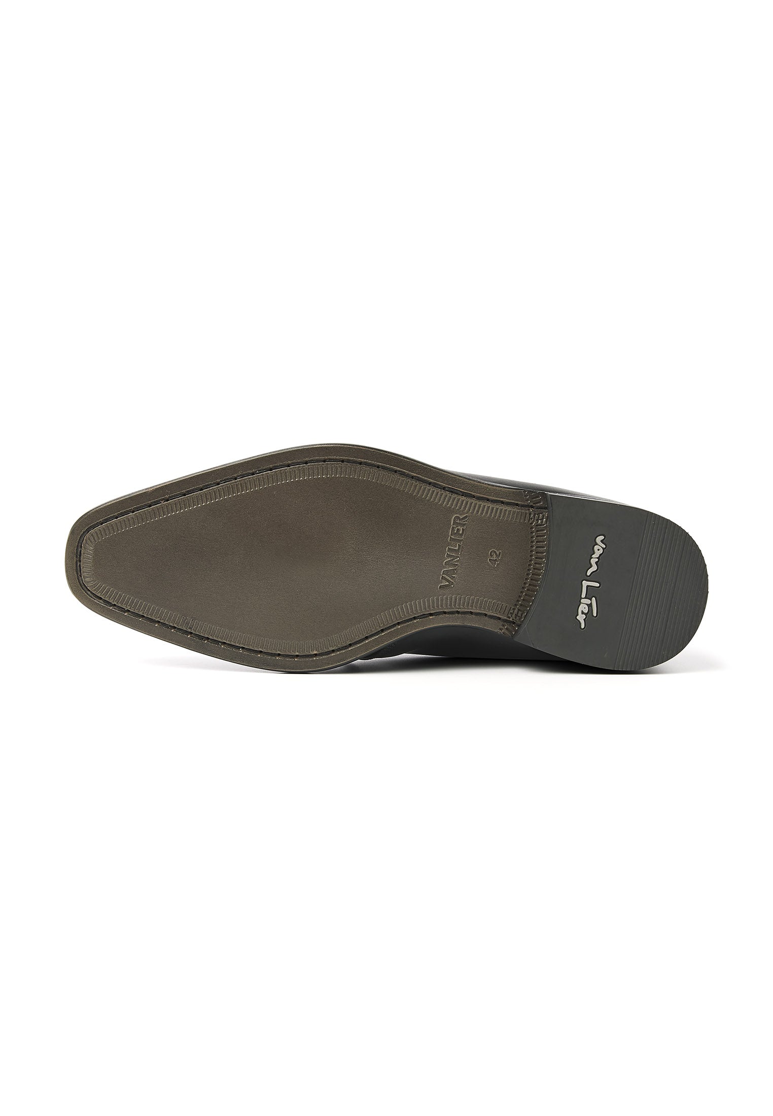 Zwart gladleren Rhodes halfhoge veterschoen