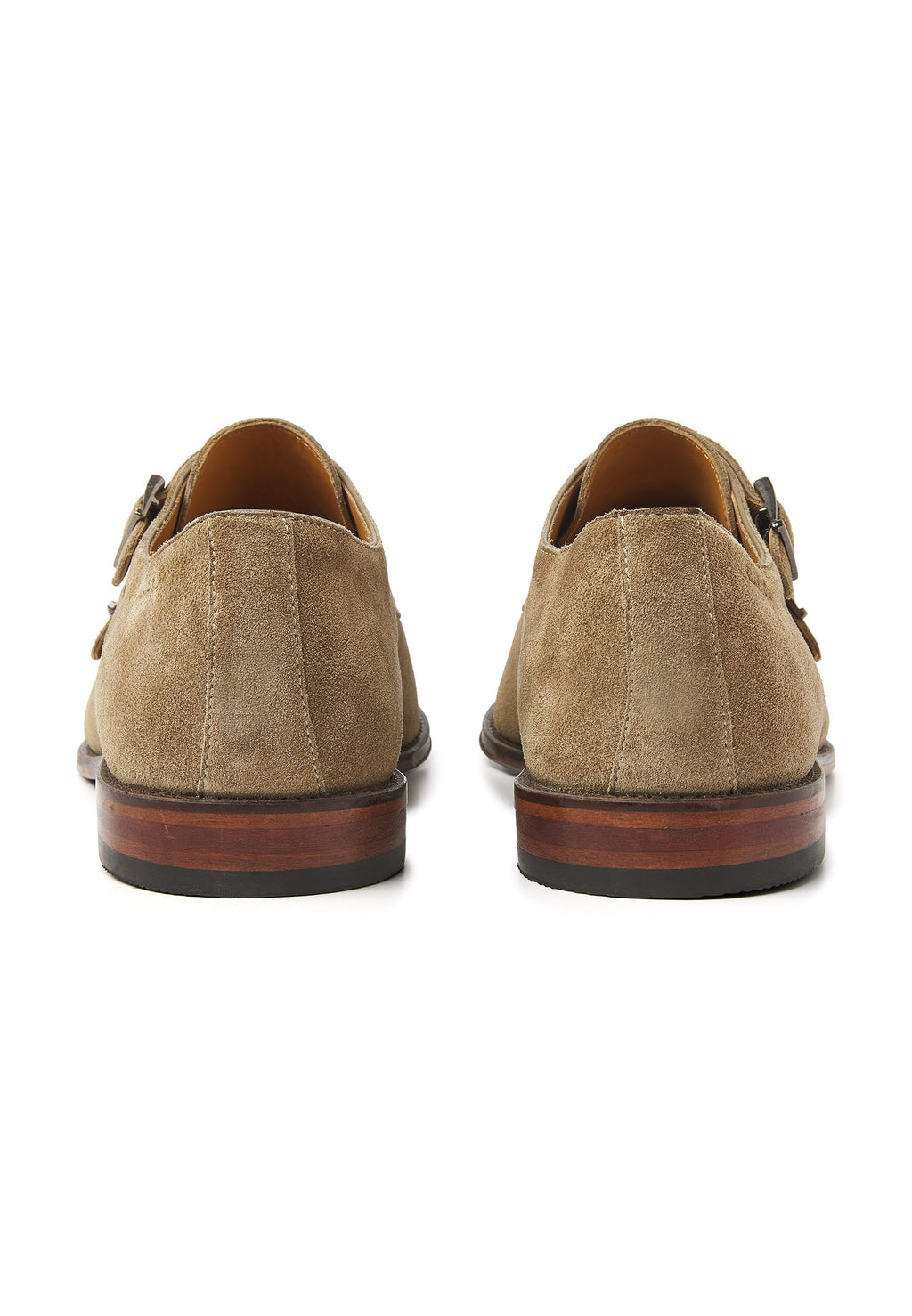 Taupe suède Madison gespschoen