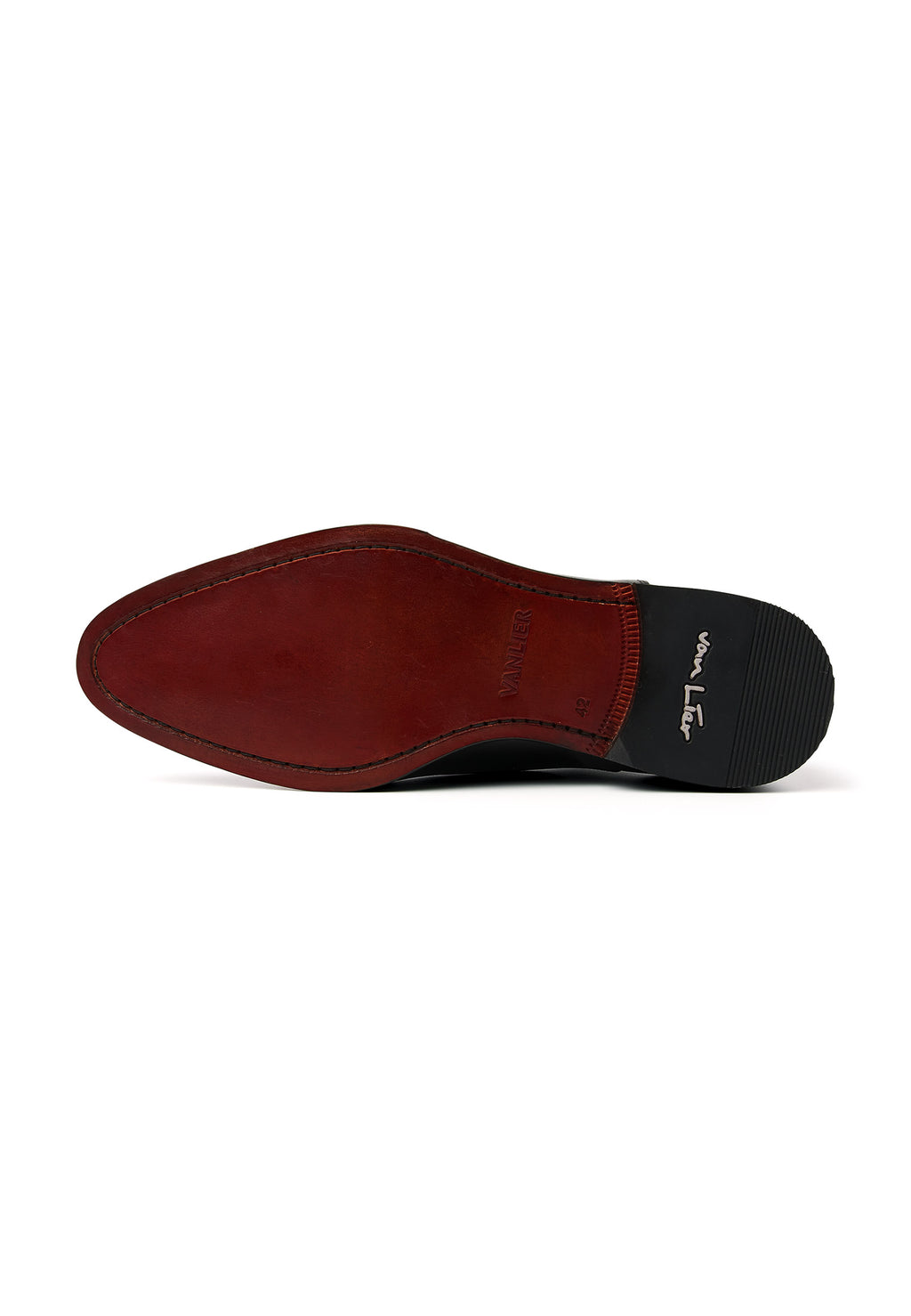 Zwart gladleren Madison veterschoen