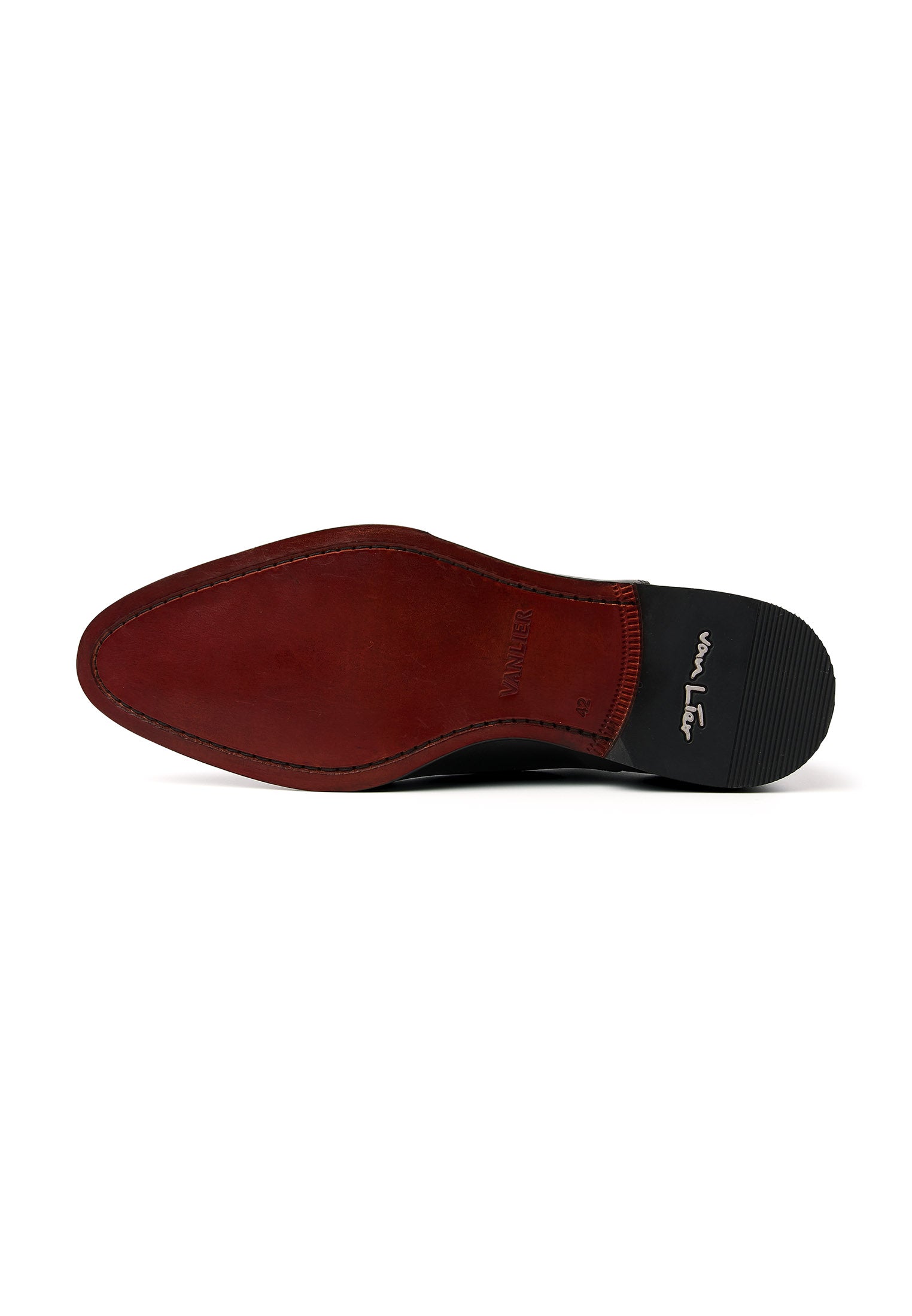 Zwart gladleren Madison veterschoen