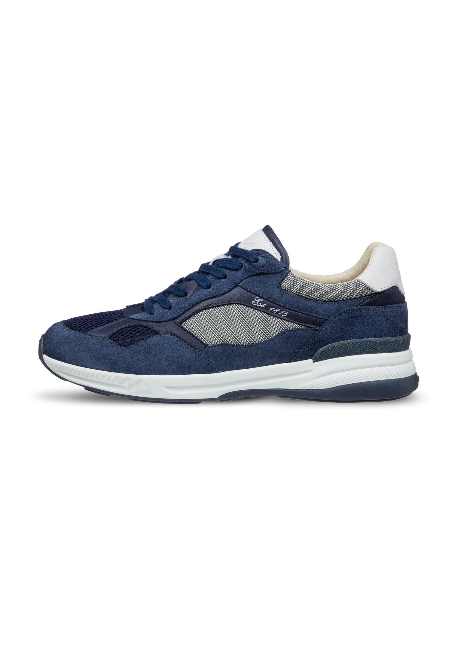 Navy blauw combi Ferro sneaker