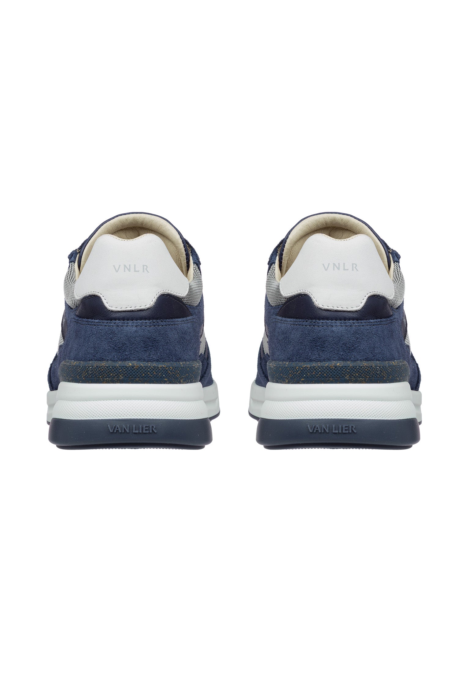 Navy blauw combi Ferro sneaker