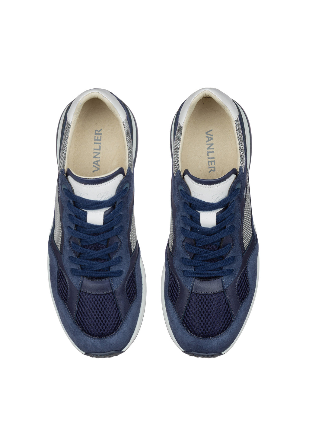 Navy blauw combi Ferro sneaker